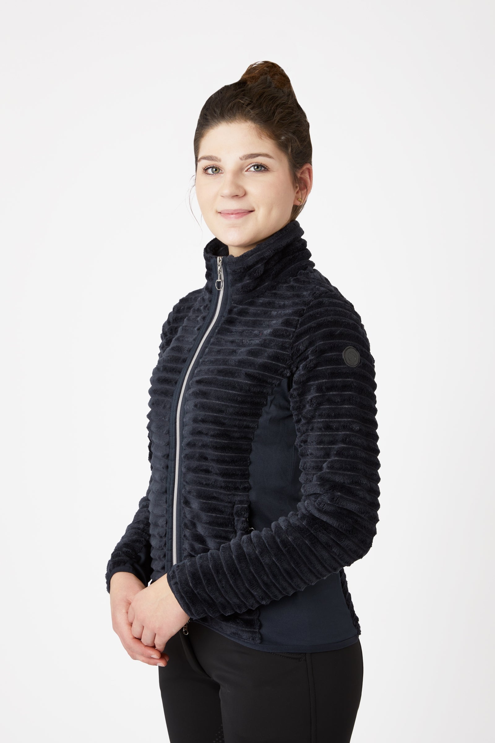 Horze Veste d'équitation polaire rayée Della, femme Vêtements d'équitation femme