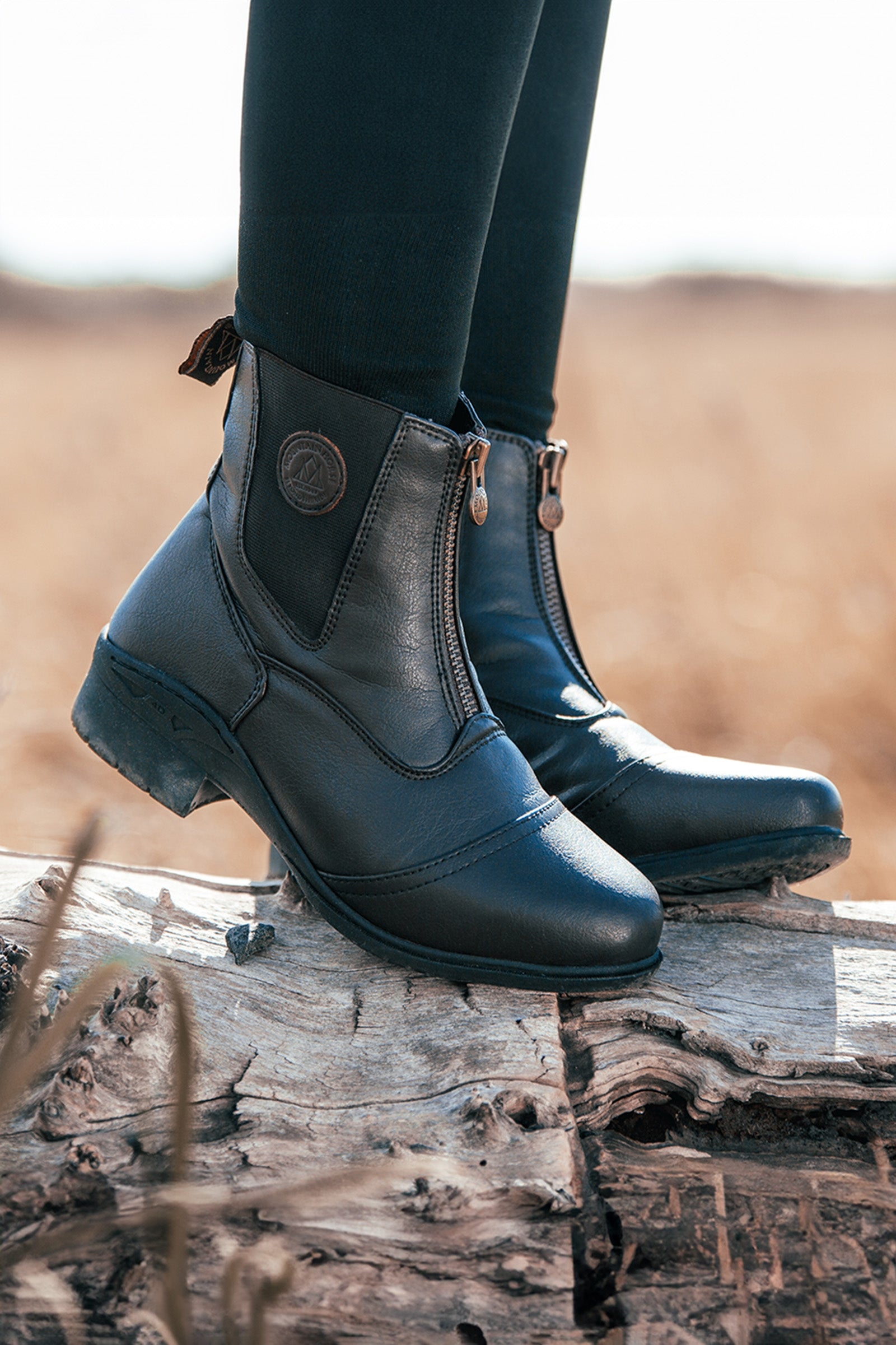 Mountain Horse Veganza Bottes Paddock avec Fermeture Éclair Bottes d'équitation & chaps