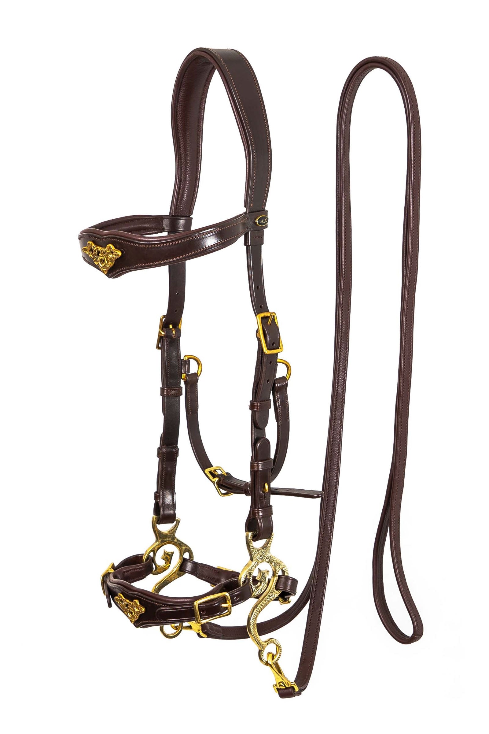 F.R.A. Freedom Riding Articles Imperial bridon hackamore avec rênes (système 2) Briderie et enrênements