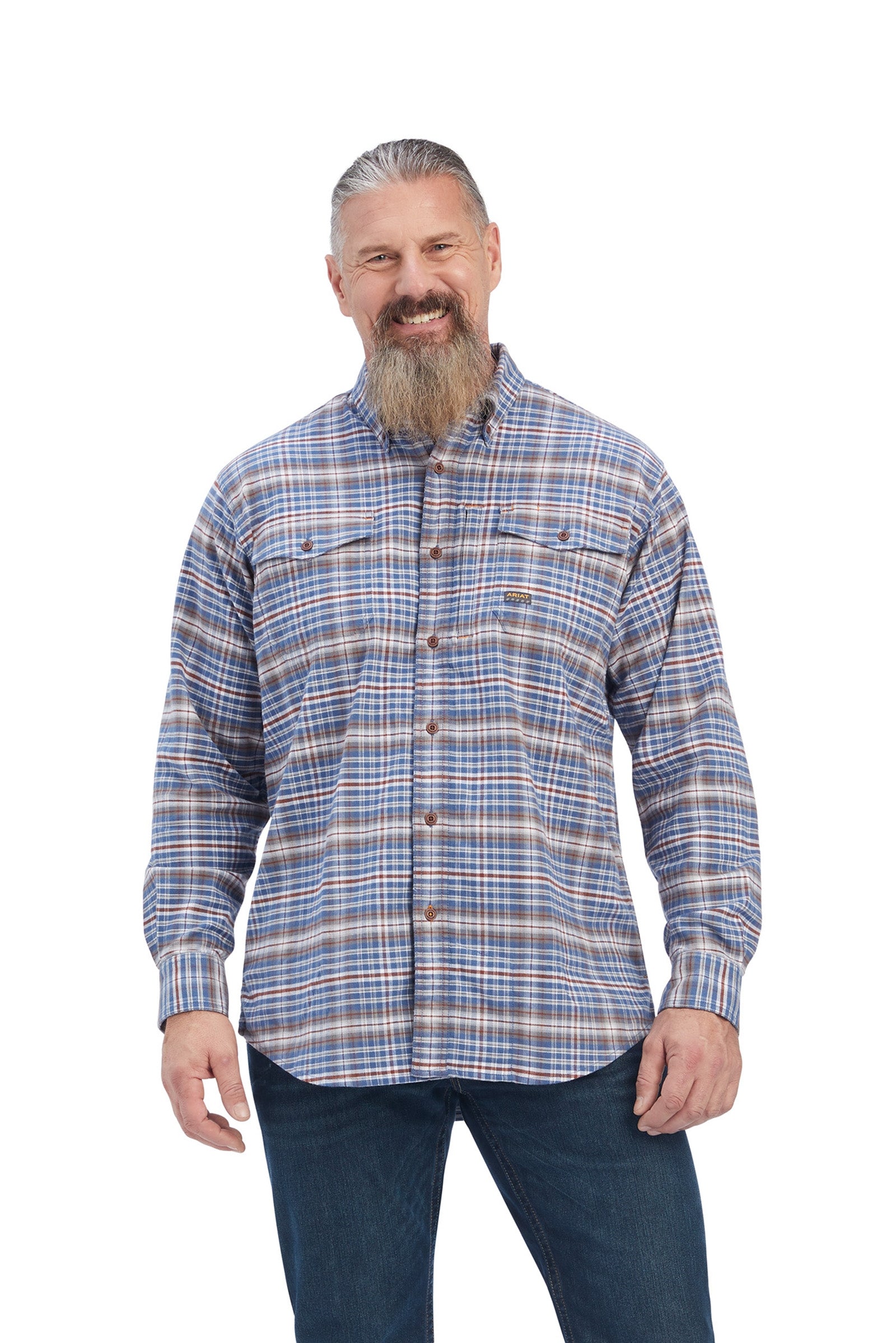 Ariat Rebar chemise de travail en flanelle DuraStretch Vêtements d'équitation homme