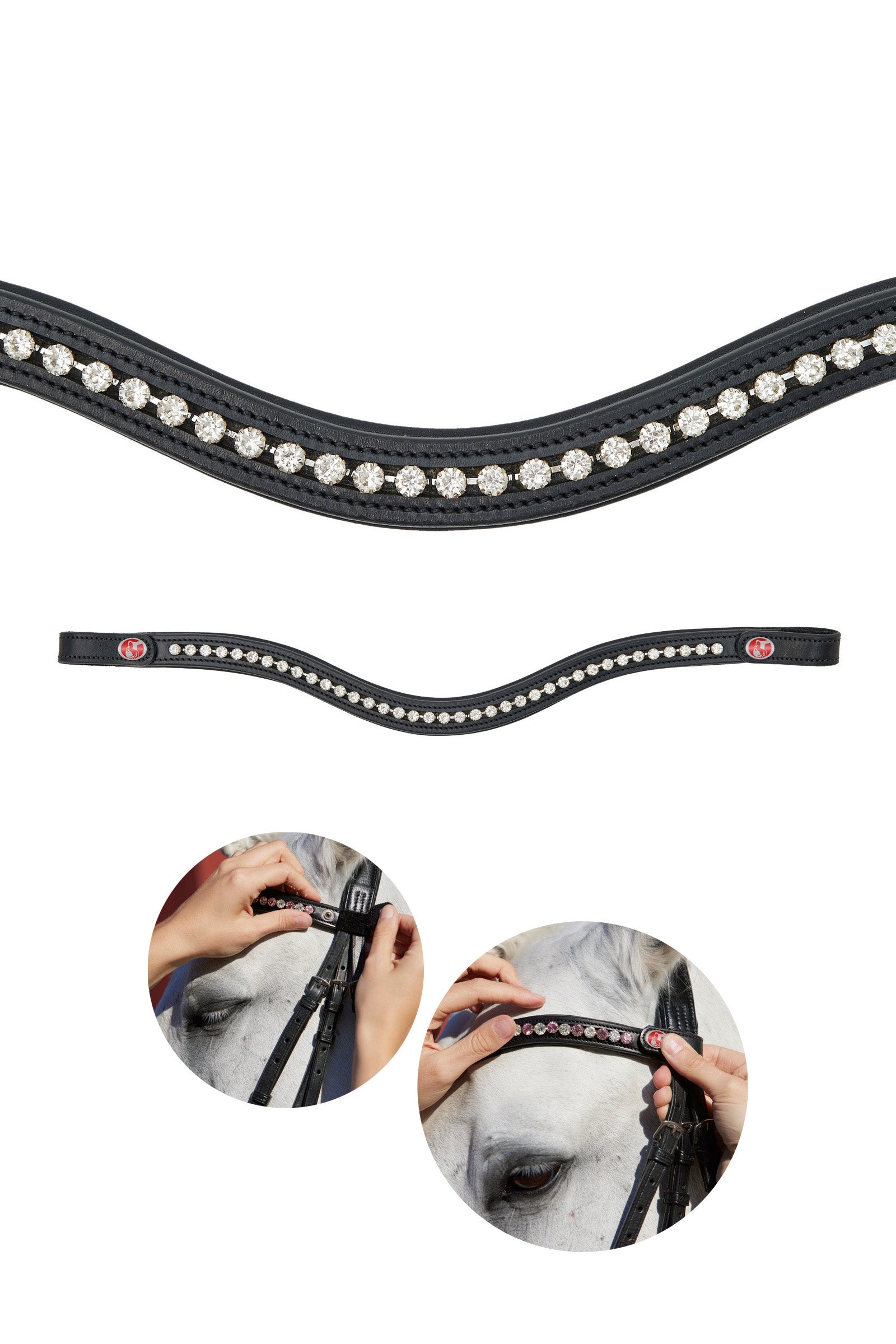 Kieffer FlexiLoop® Crystal Browband Briderie et enrênements