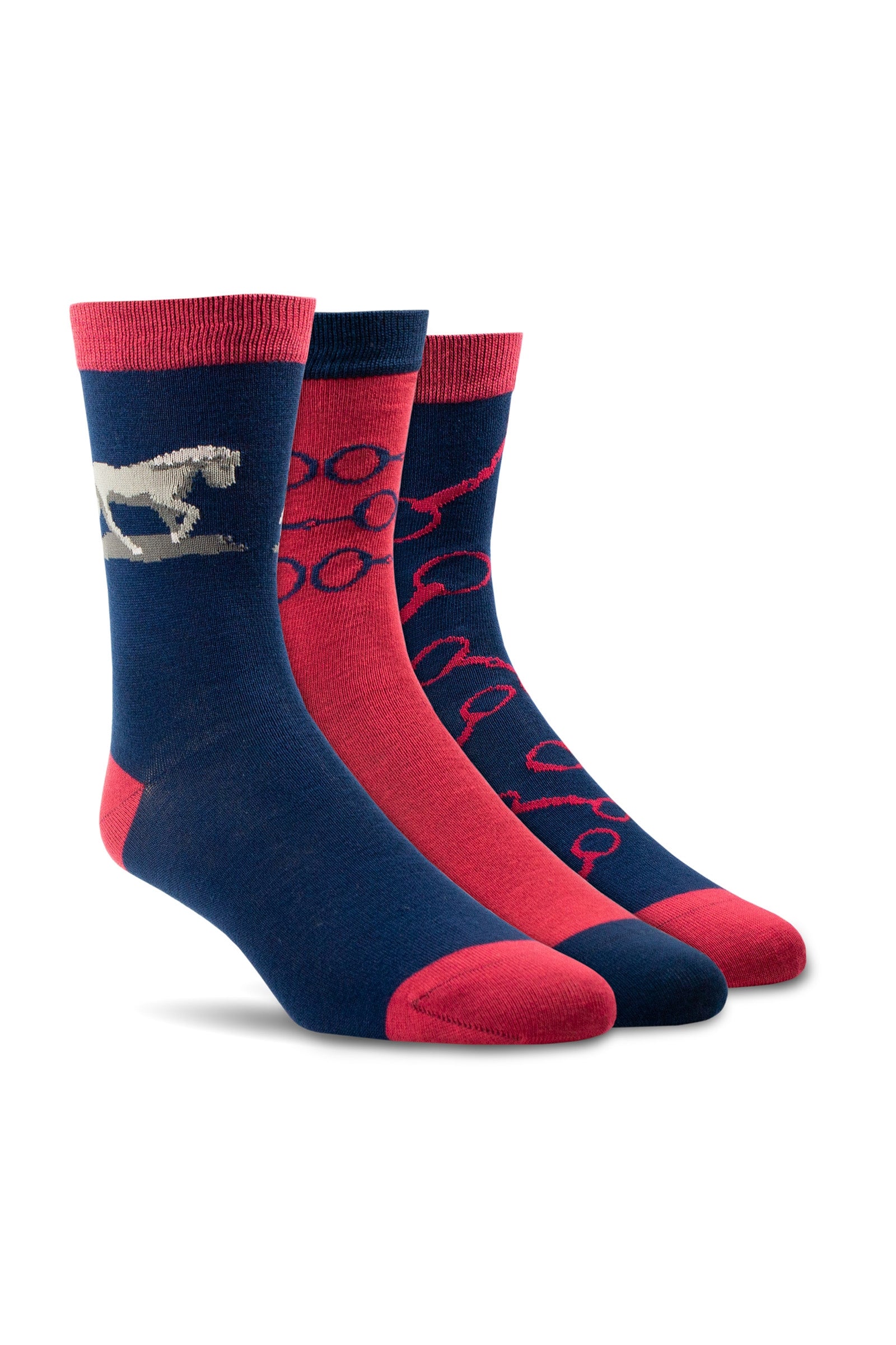 Ariat Chaussettes femme Charm Crew (lot de 3) Chaussettes