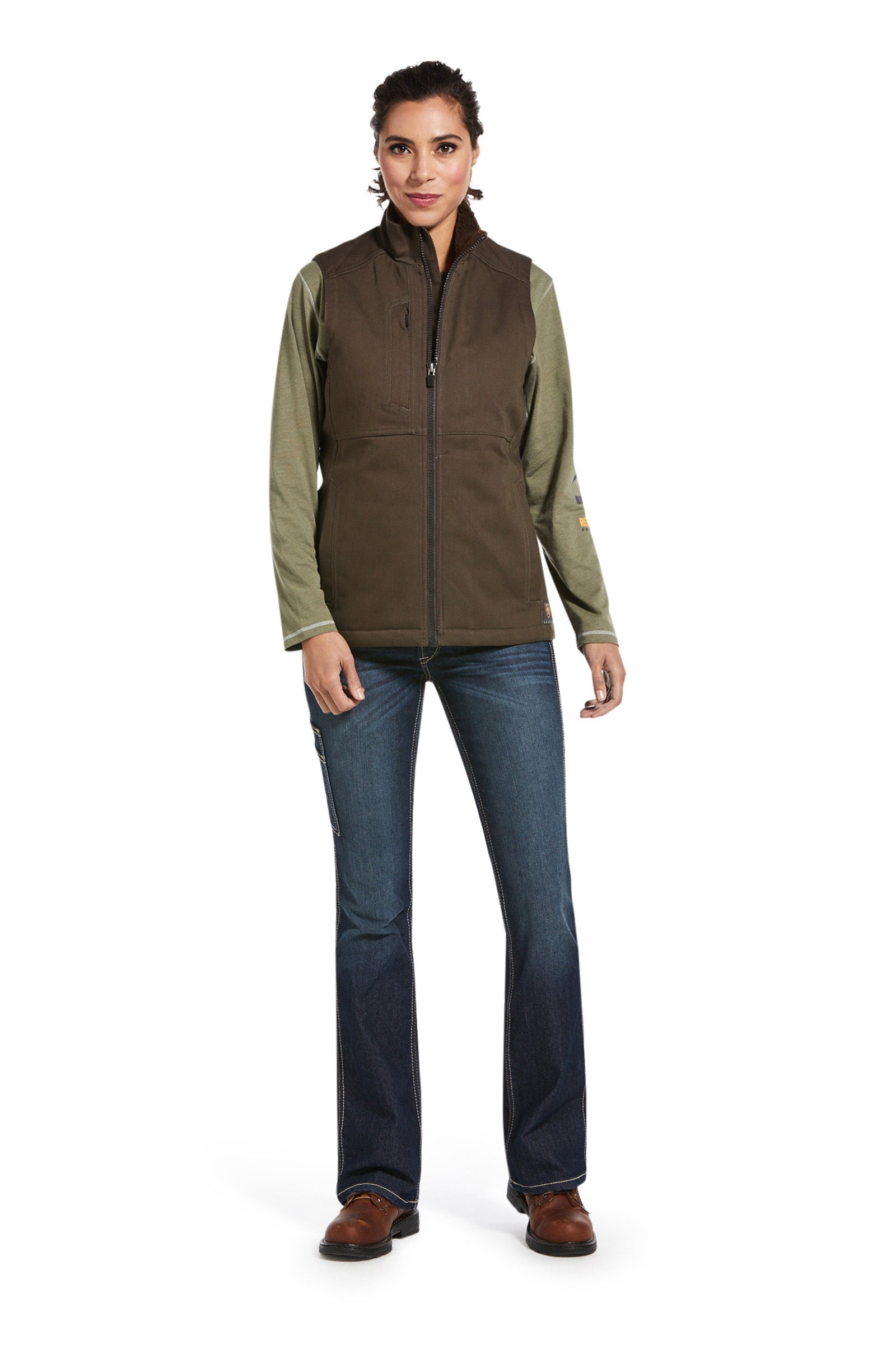 Ariat Gilet isolé Rebar Duracanvas pour femme Vêtements d'équitation femme