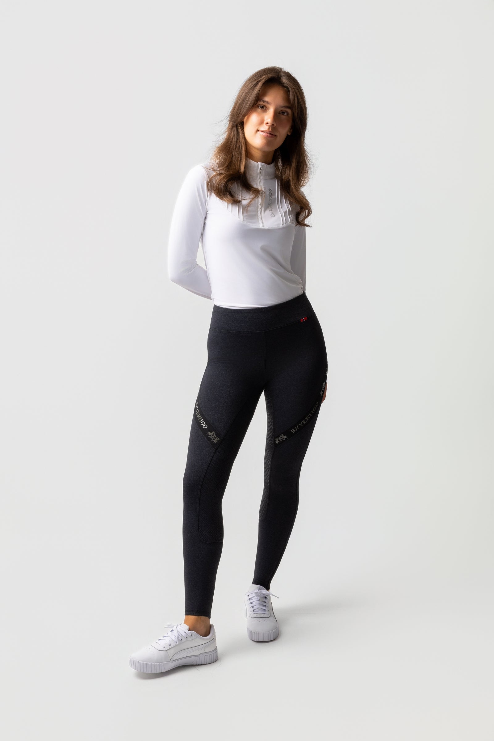 B Vertigo Jenny Women's Silicone Full Seat Riding Tights UPF 40+ Womens Breeches
