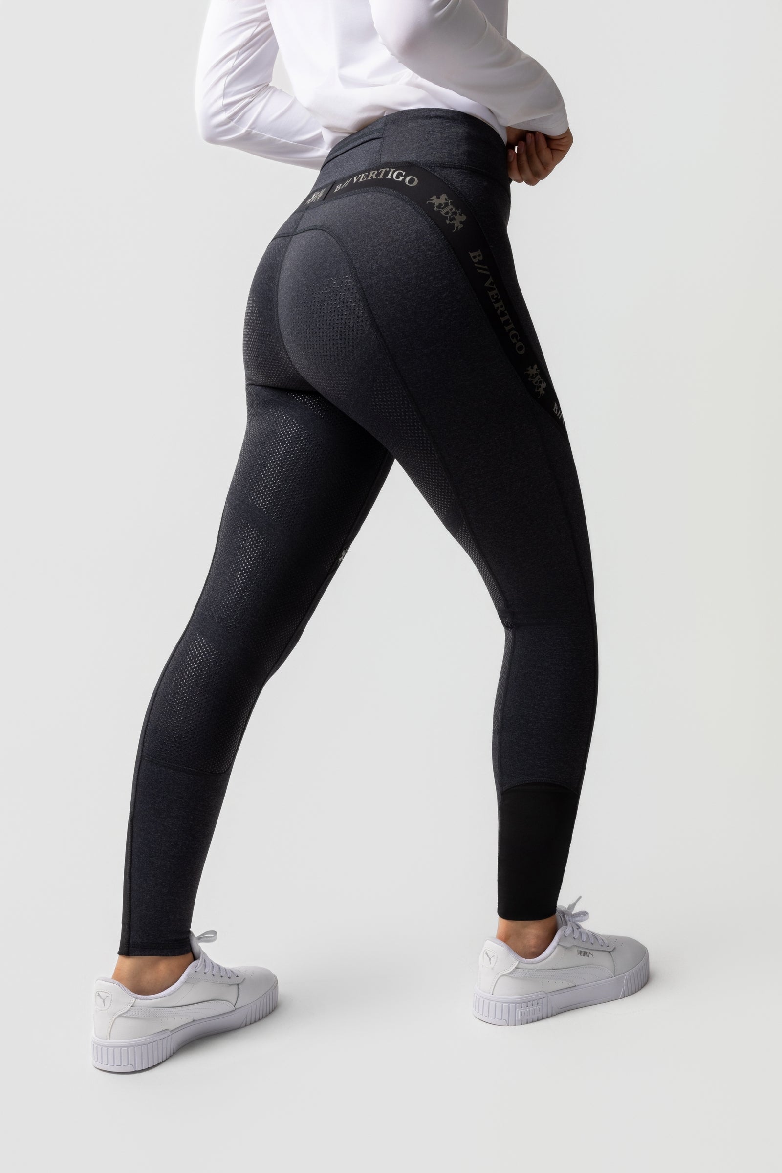 B Vertigo Jenny Women's Silicone Full Seat Riding Tights UPF 40+ Womens Breeches