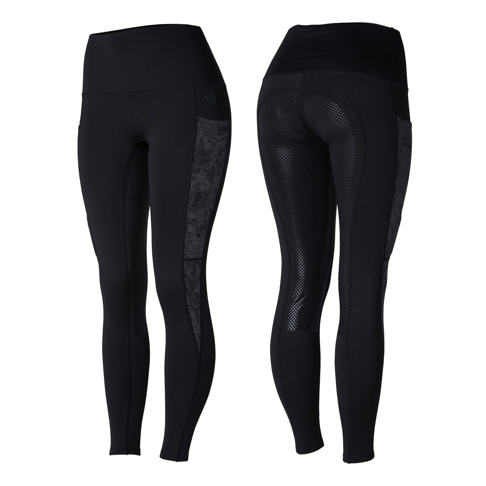 Horze Leggings d'équitation taille haute réfléchissants Ramona pour femme avec polaire Womens Breeches