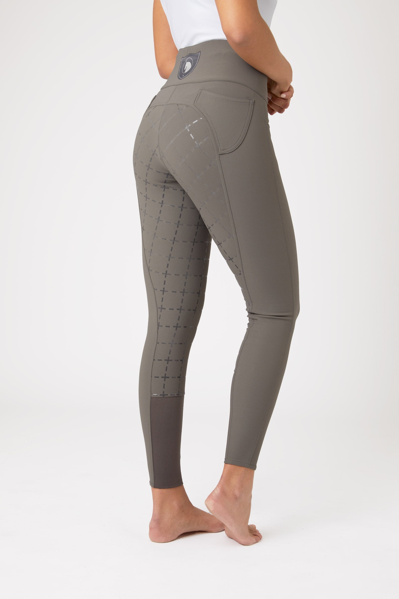 Horze Desiree Women's High Waist Silicone Full Seat Breeches UPF 50+ Womens Breeches
