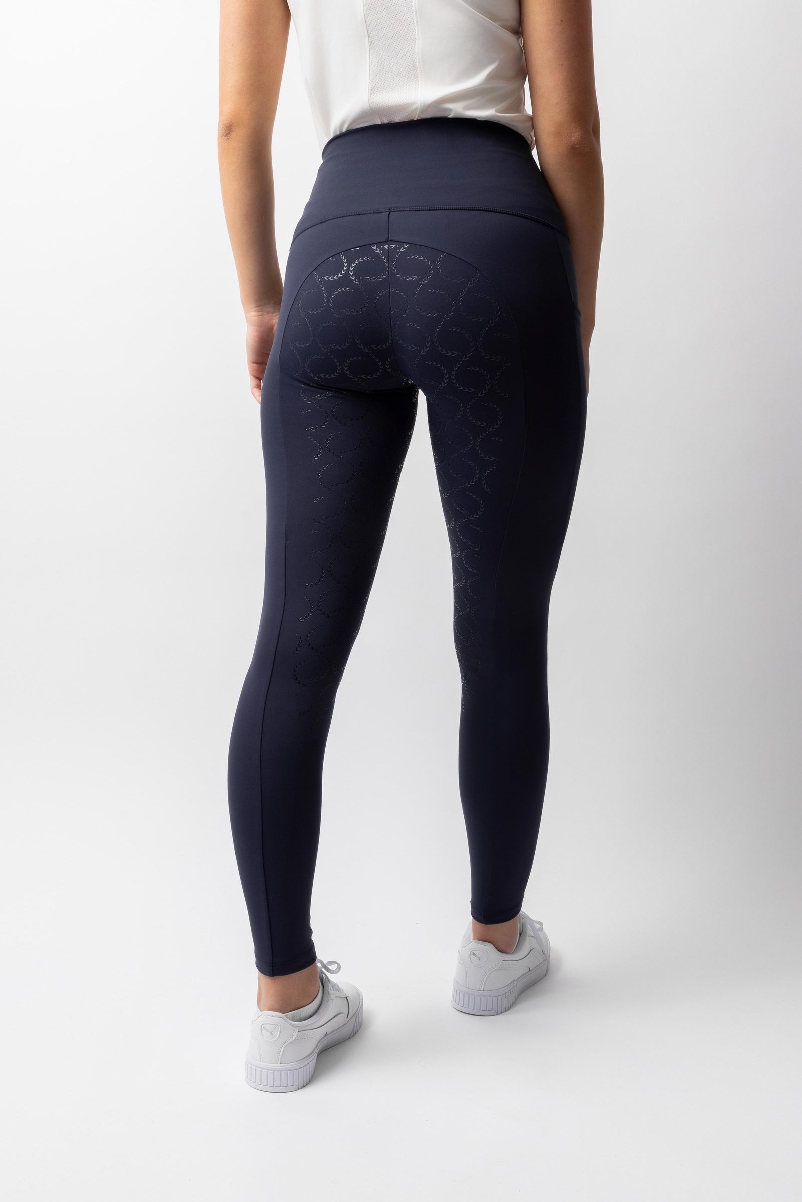 Horze Gillian Leggings d'équitation de compression fond intégral silicone, femme Womens Breeches