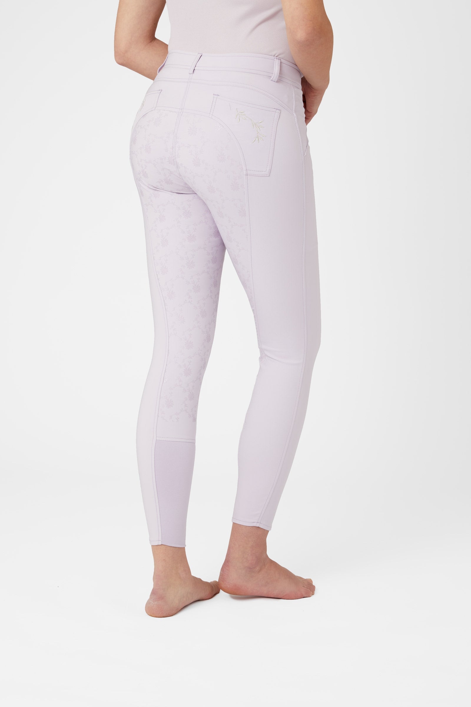 Horze Pantalon d'équitation fond intégral Kaitlin pour femme avec déco florale Womens Breeches