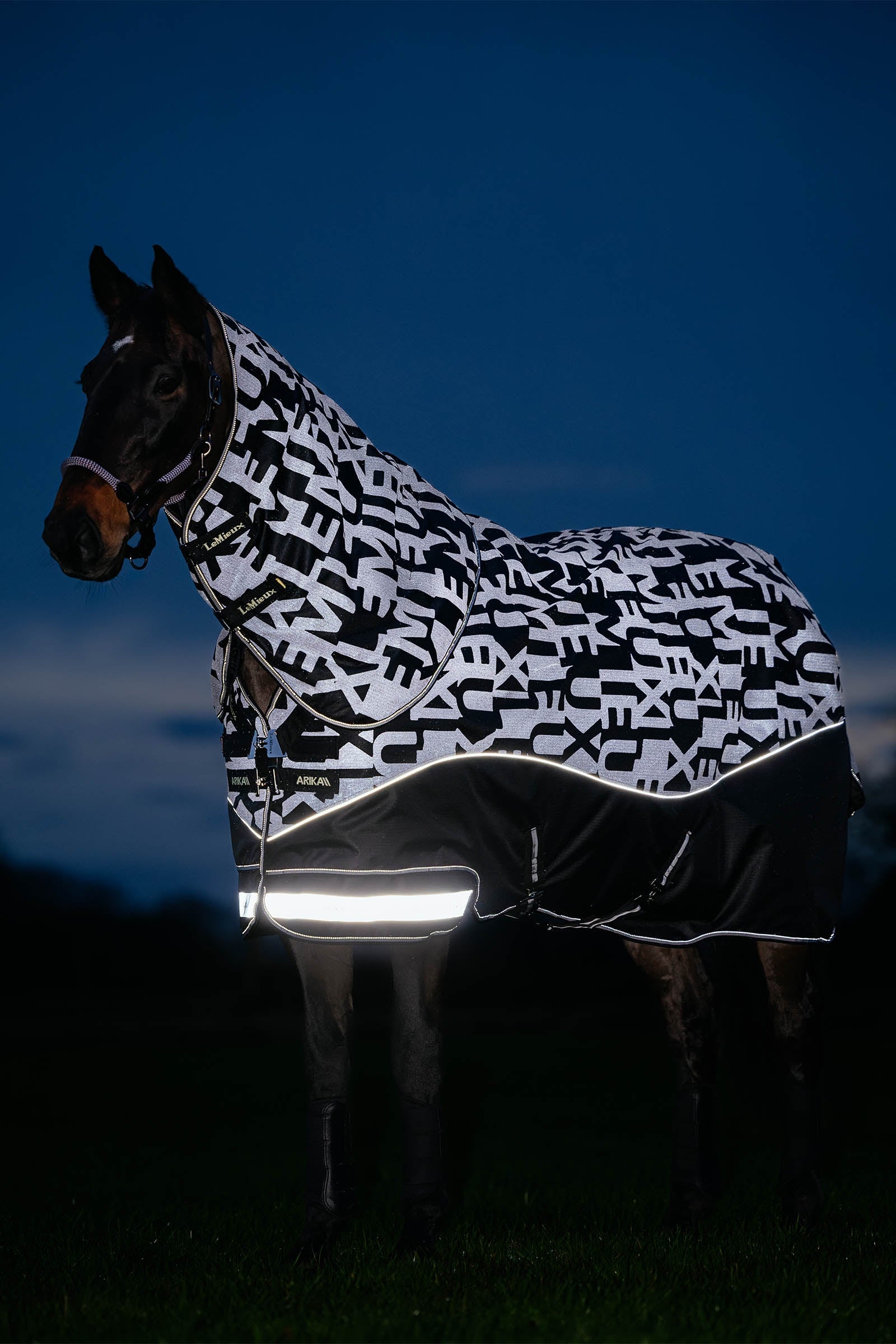 LeMieux Arika Reflective Turnout Rug With Detachable Neck, 0 g Couvertures cheval
