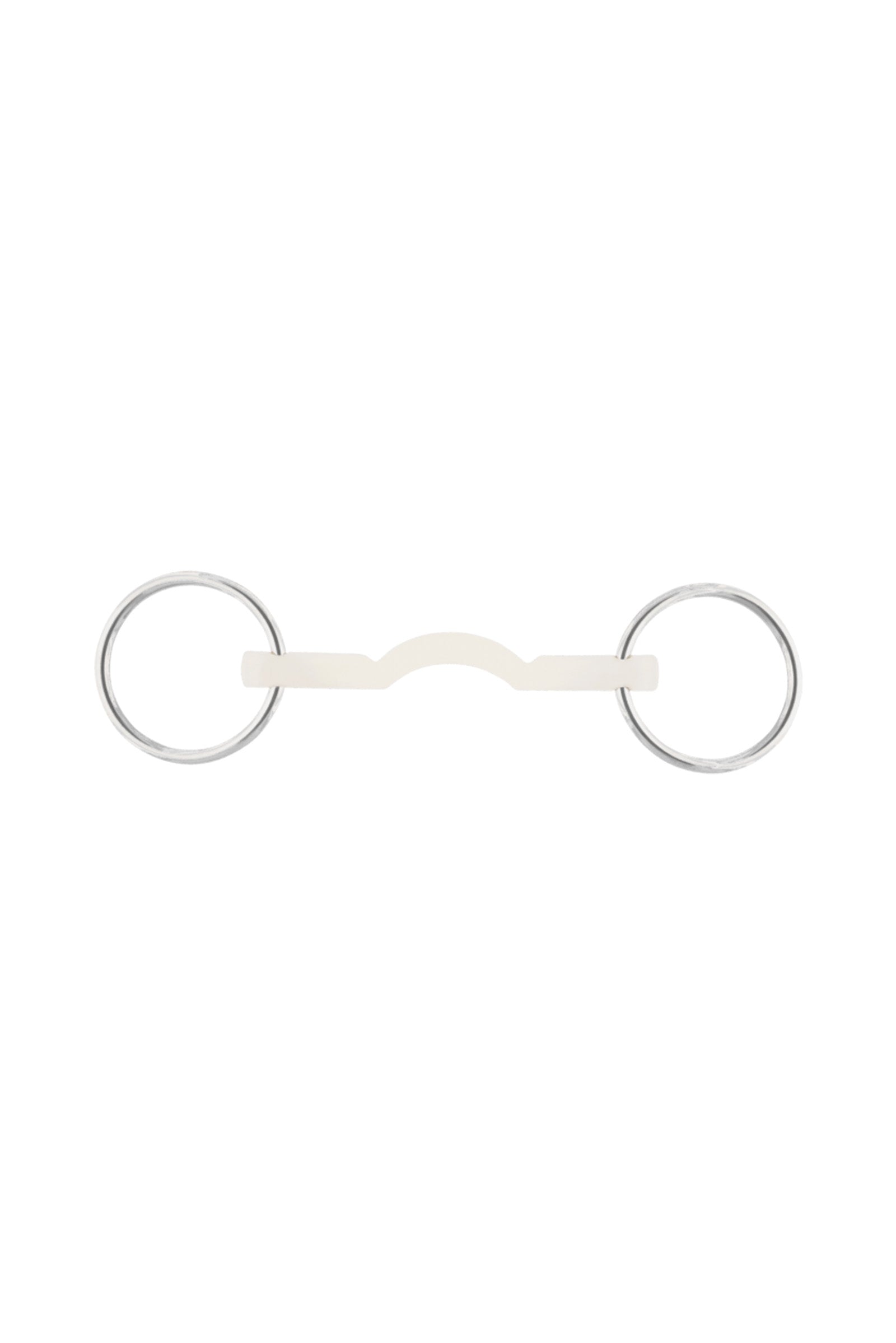 Sprenger Mors de filet Nathe Cintré 15 mm Doux, avec passage de langue (anneaux 70 mm) Mors