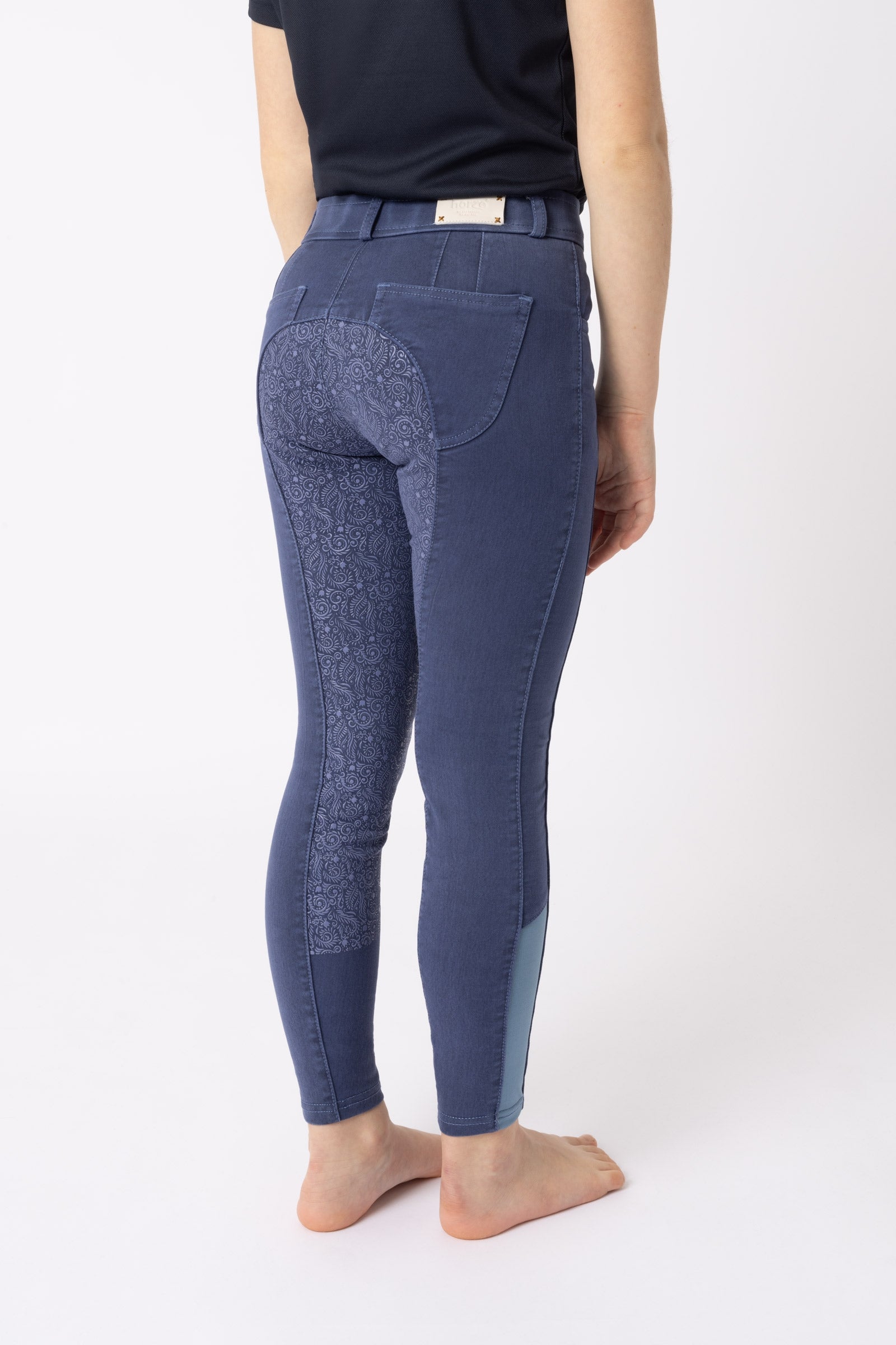 Horze Pantalon d'équitation fond intégral grip Suki, enfant Vêtements d'équitation enfant