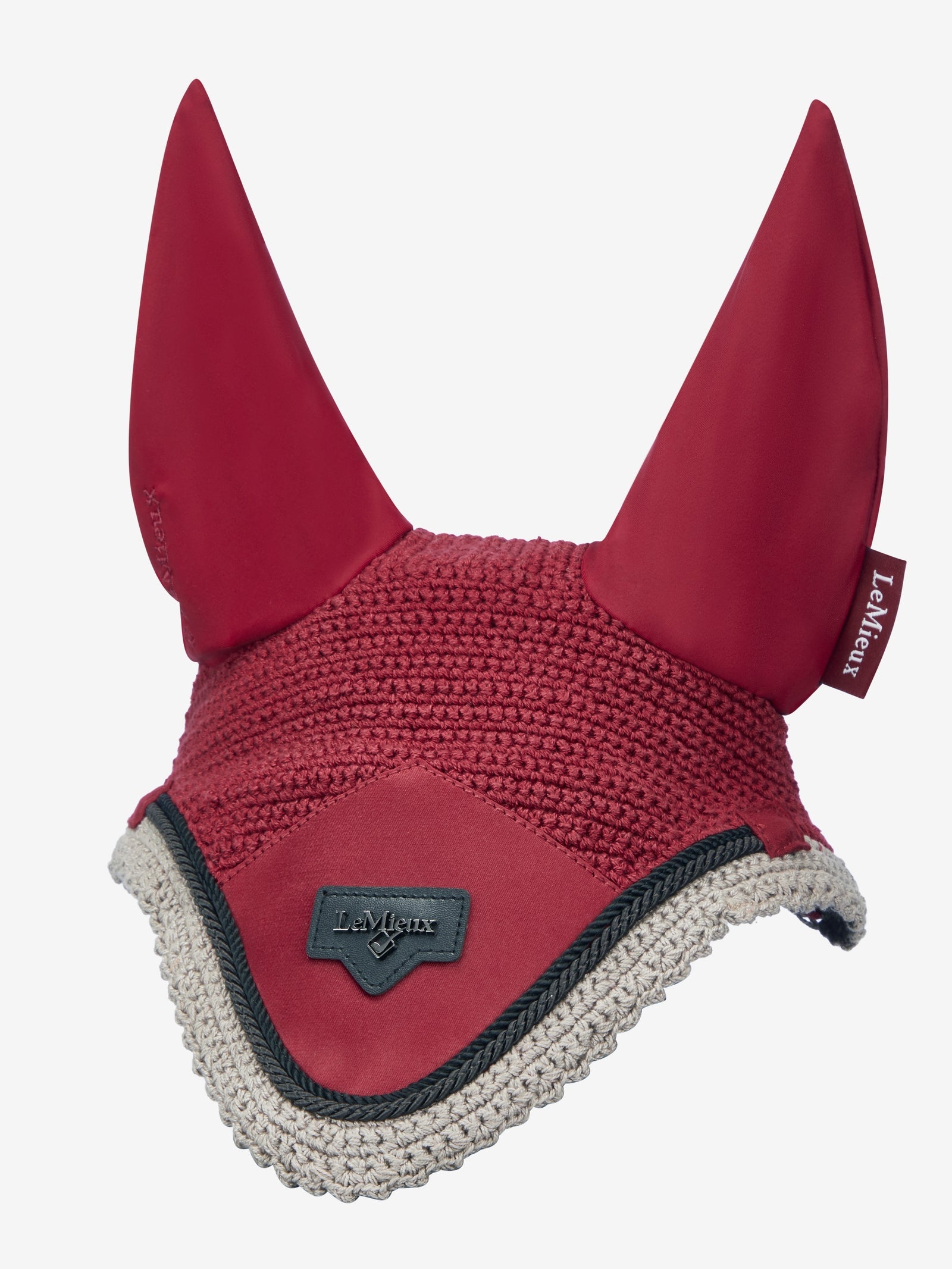 LeMieux Loire Bonnet anti-mouches en satin Tapis de selle