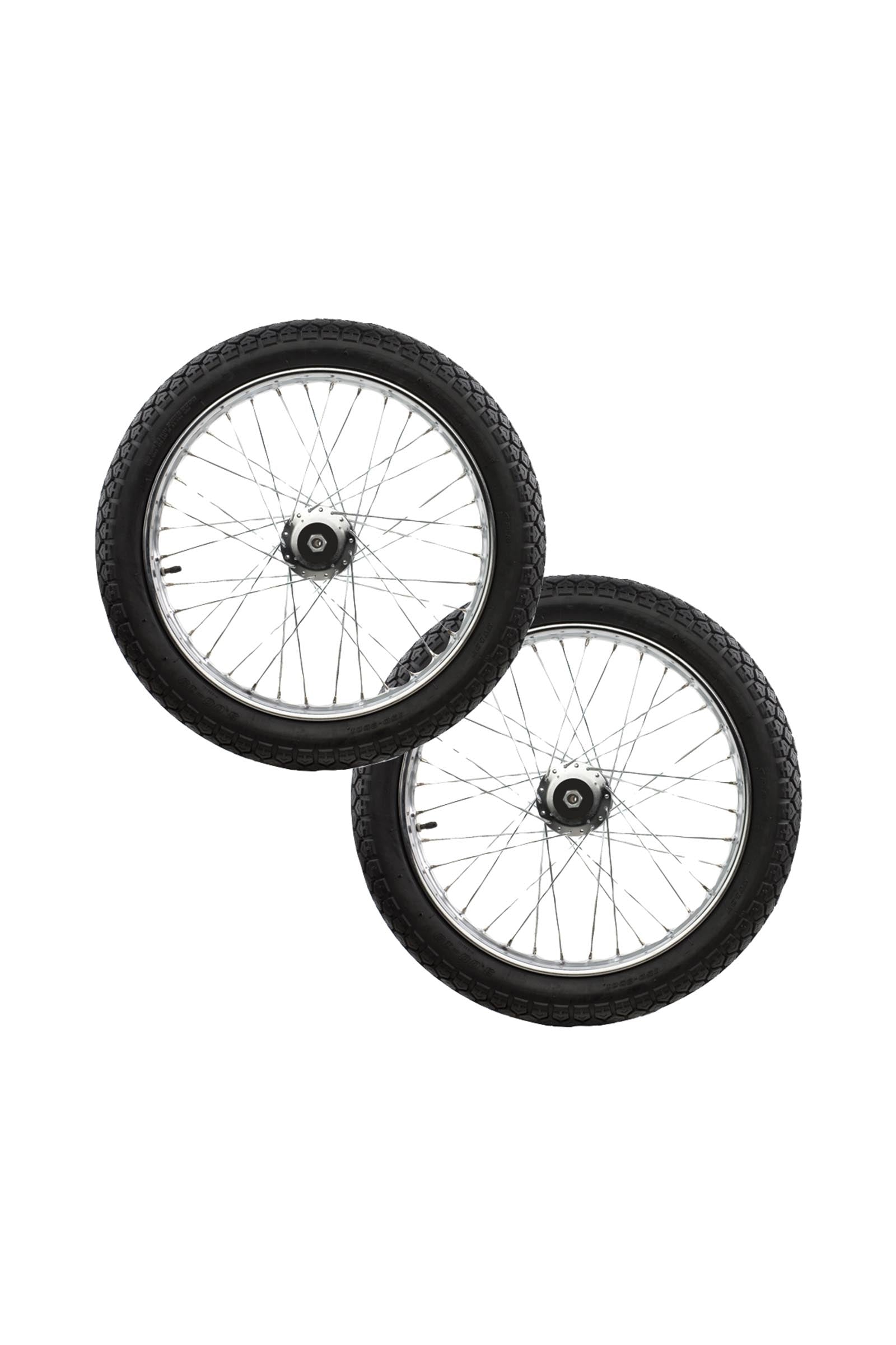 Finntack Roue Rockcart,19"x3.00, acier inoxydable (la paire) Trot attelé