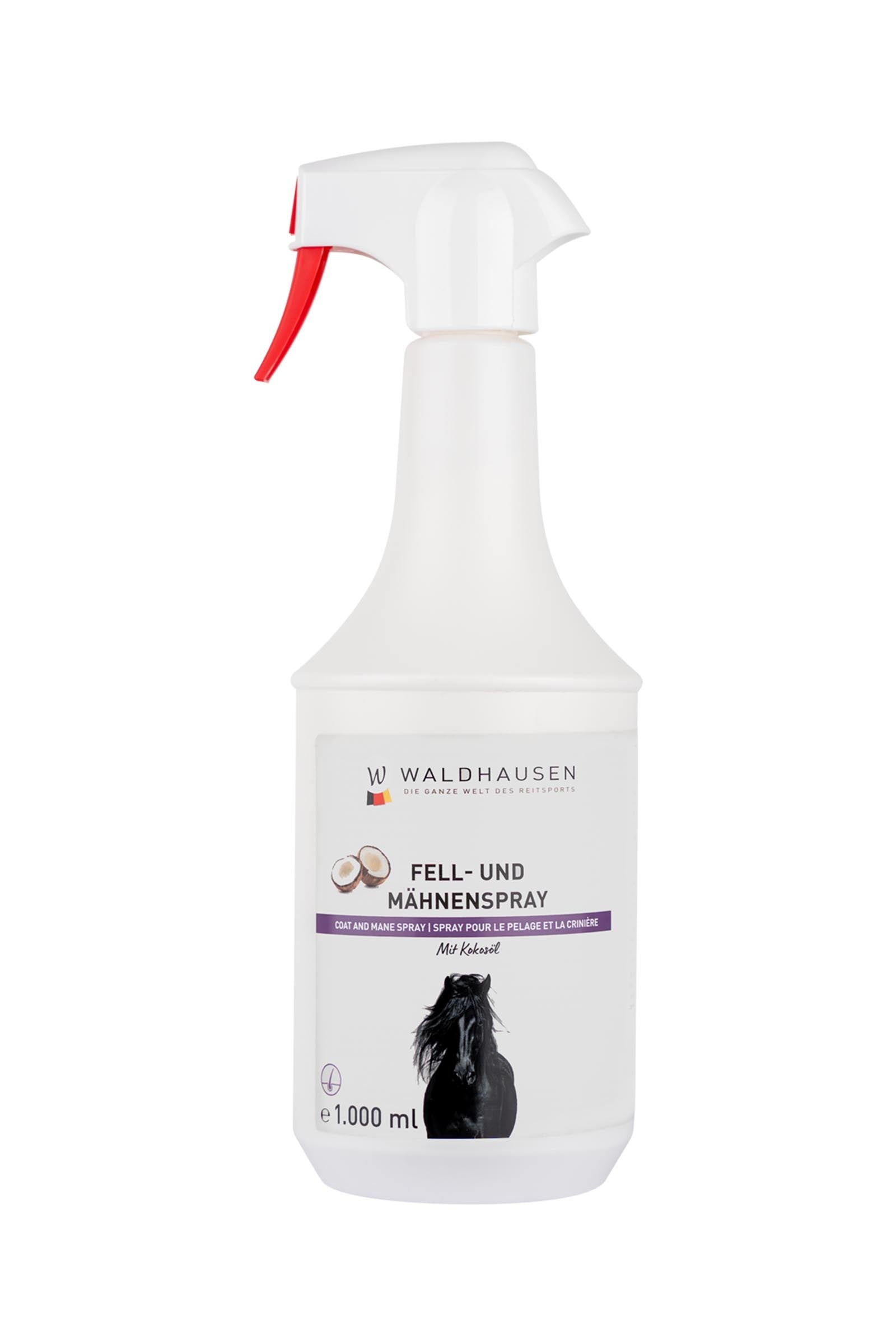 Waldhausen spray pour pelage et crinière à l'huile de coco, 1 l Soins