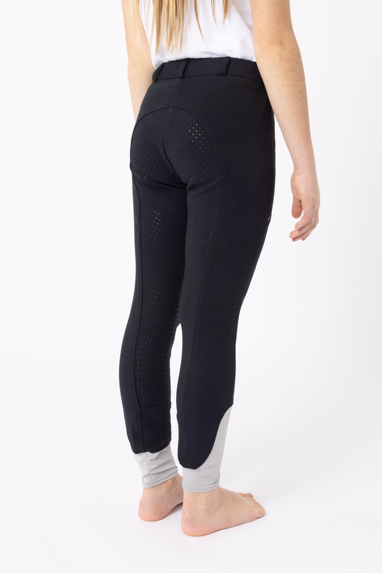 Horze Felicia legging d'équitation à fond intégral pour enfants Vêtements d'équitation enfant