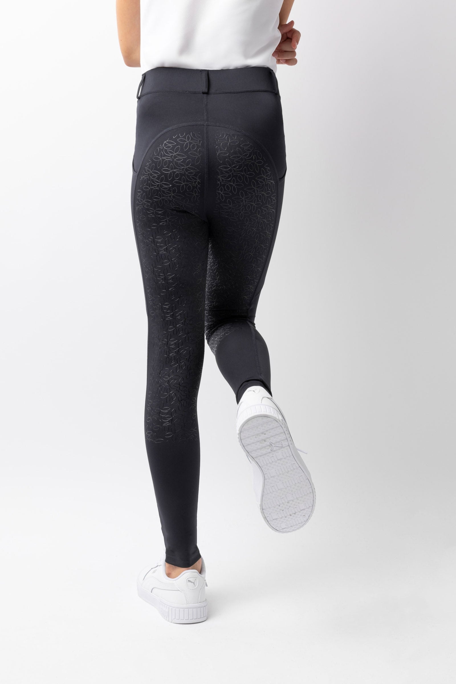 Horze Dea Legging d'équitation enfant à fond intégral Vêtements d'équitation enfant