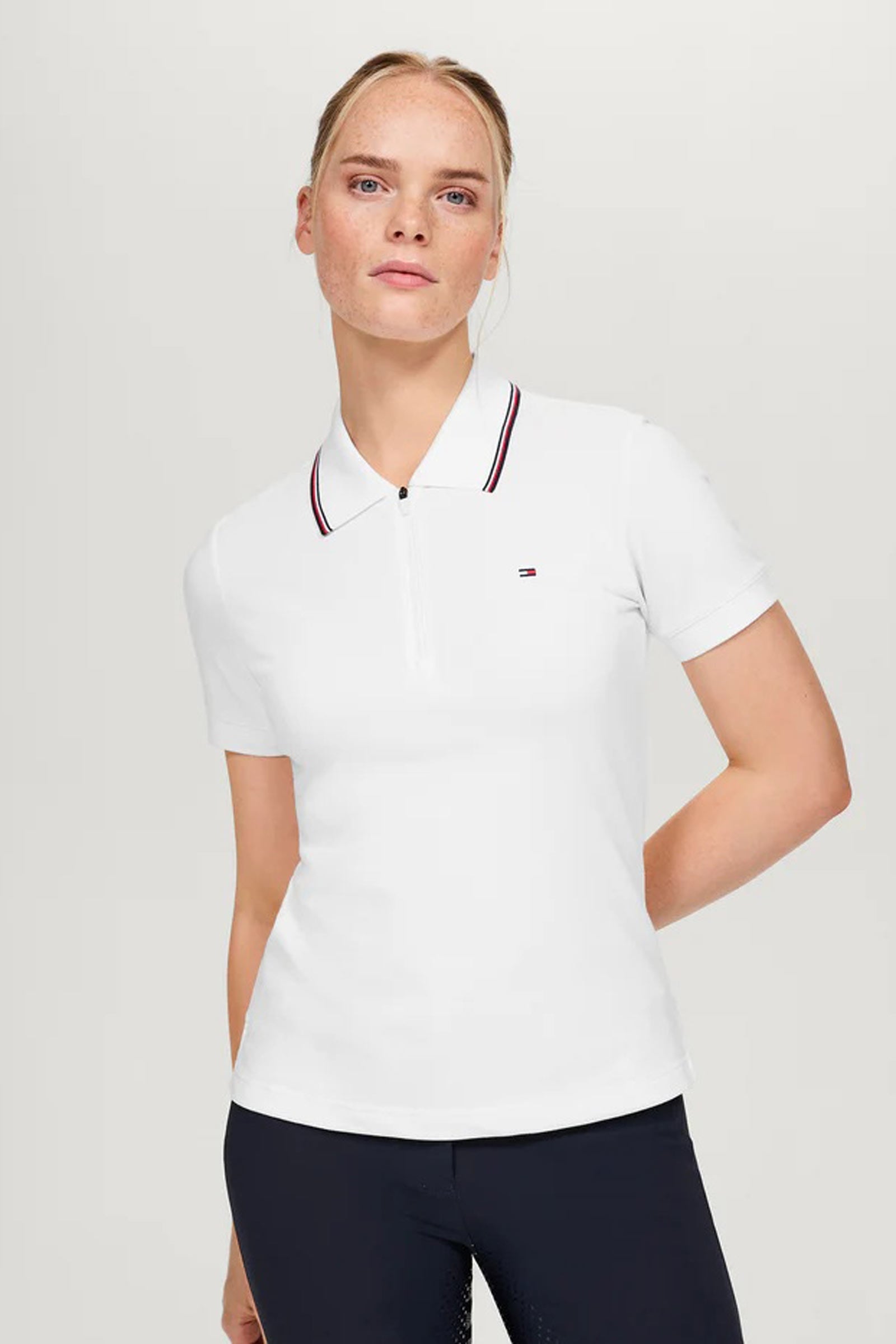 Tommy Hilfiger Equestrian Camden polo zippé pour femme Vêtements d'équitation femme