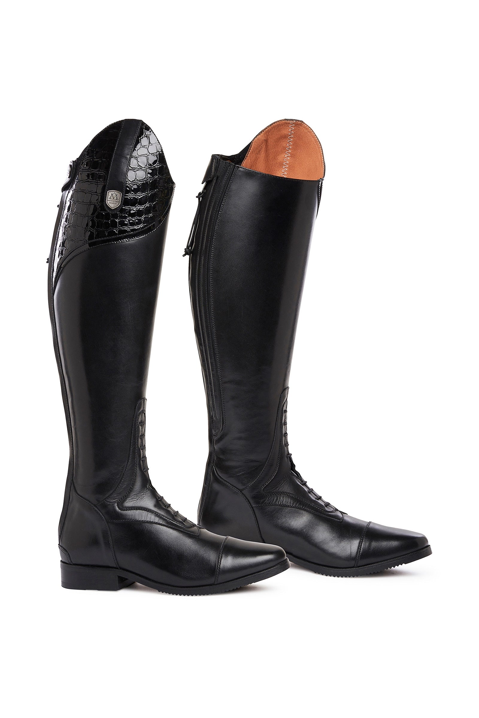 Bottes Jodhpur Femme Brogini Cuir Noir Taille 35 (UK 2.5) - Neuves En Boîte