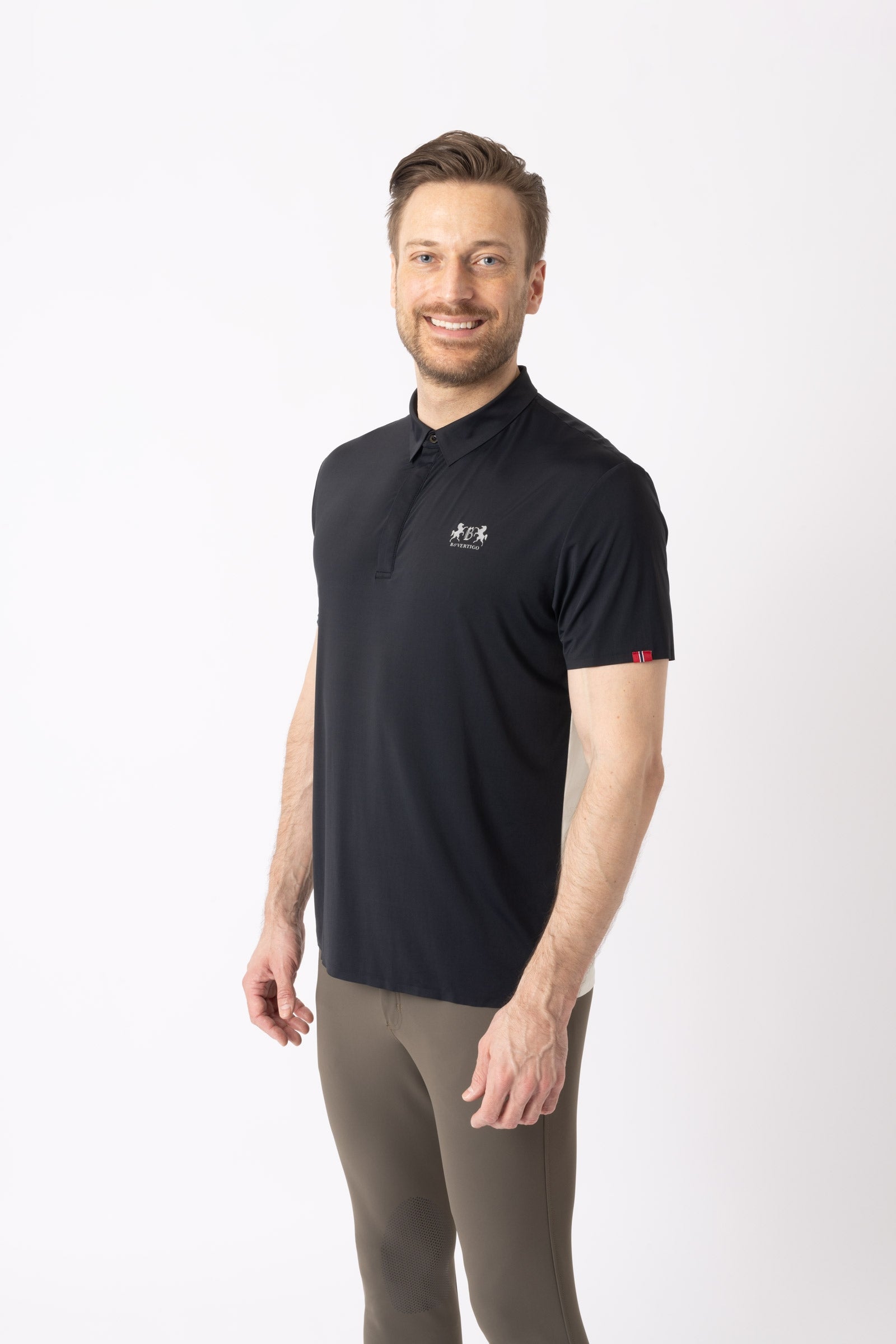 B Vertigo Polo sans couture femme Aidan, homme Vêtements d'équitation homme