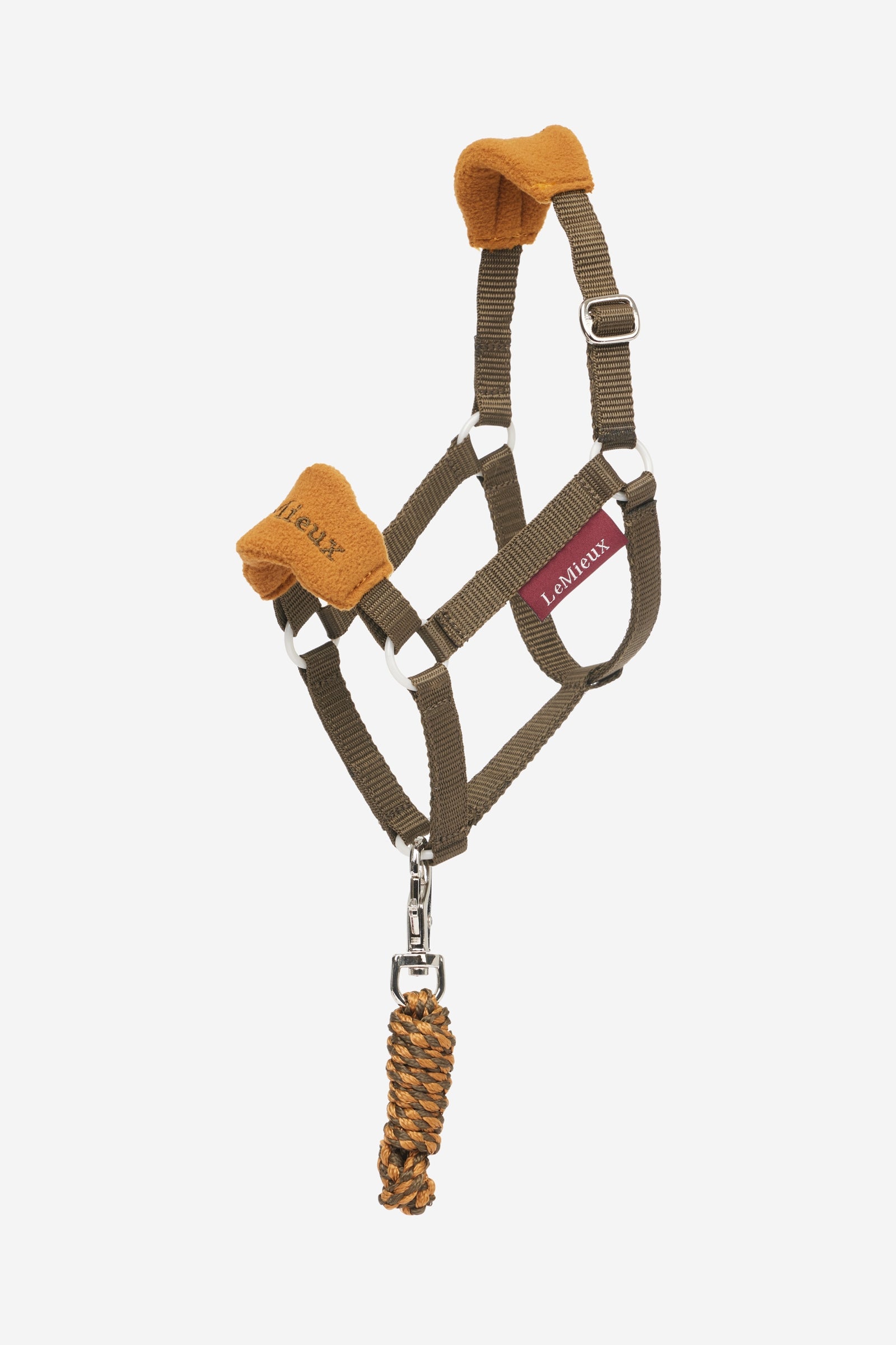 Longhina Duralastic con moschettone girevole Dark Brown F Longhina Duralastic con moschettone girevole Dark Brown F