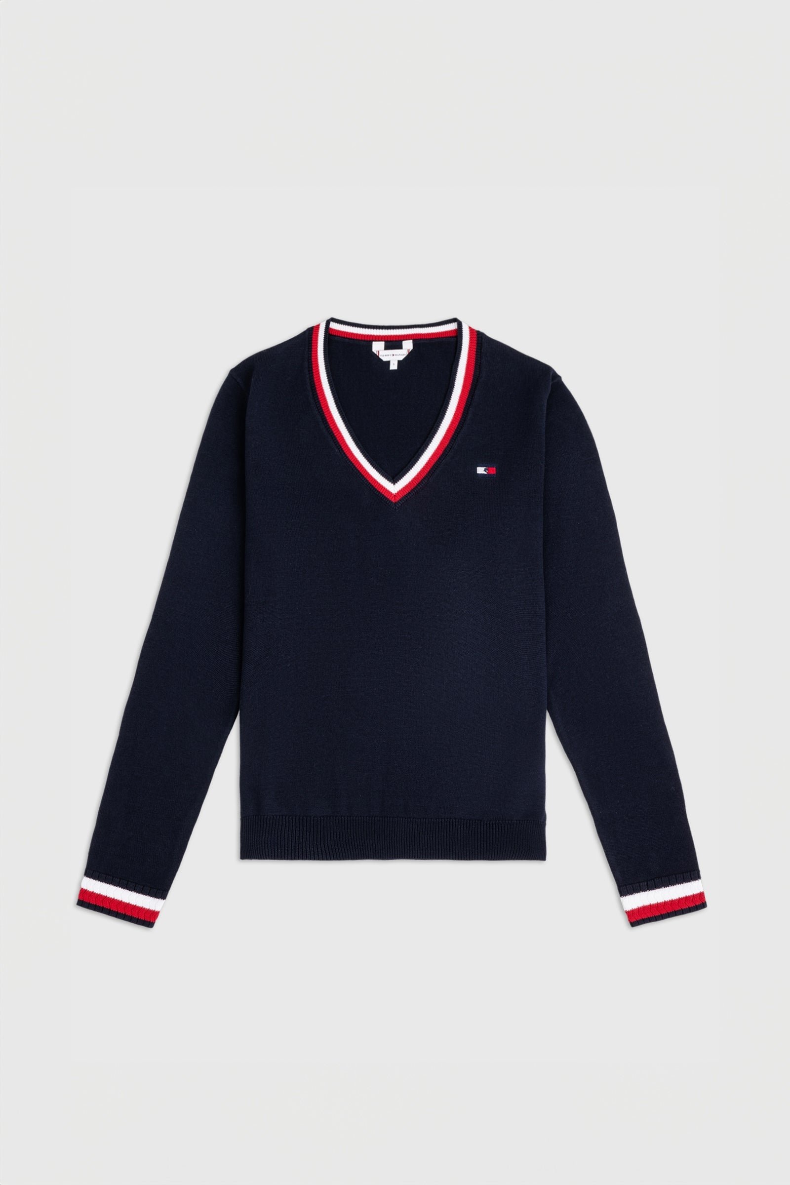 Tommy Hilfiger Equestrian Indiana pull col en V pour femme Vêtements d'équitation femme
