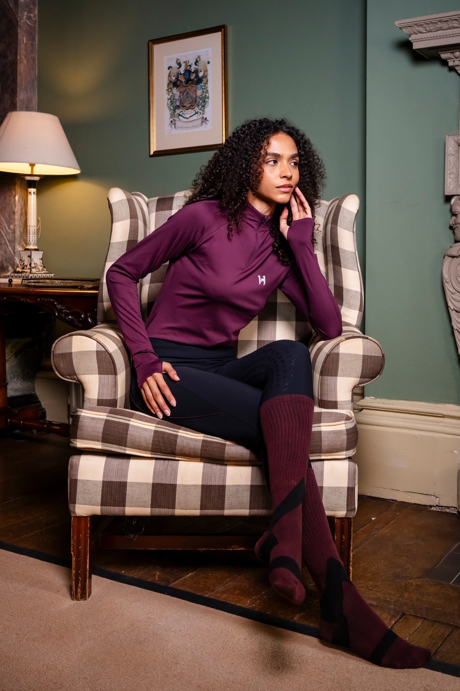 Horseware Strive Winter haut zippé 1/4 pour femme Vêtements d'équitation femme