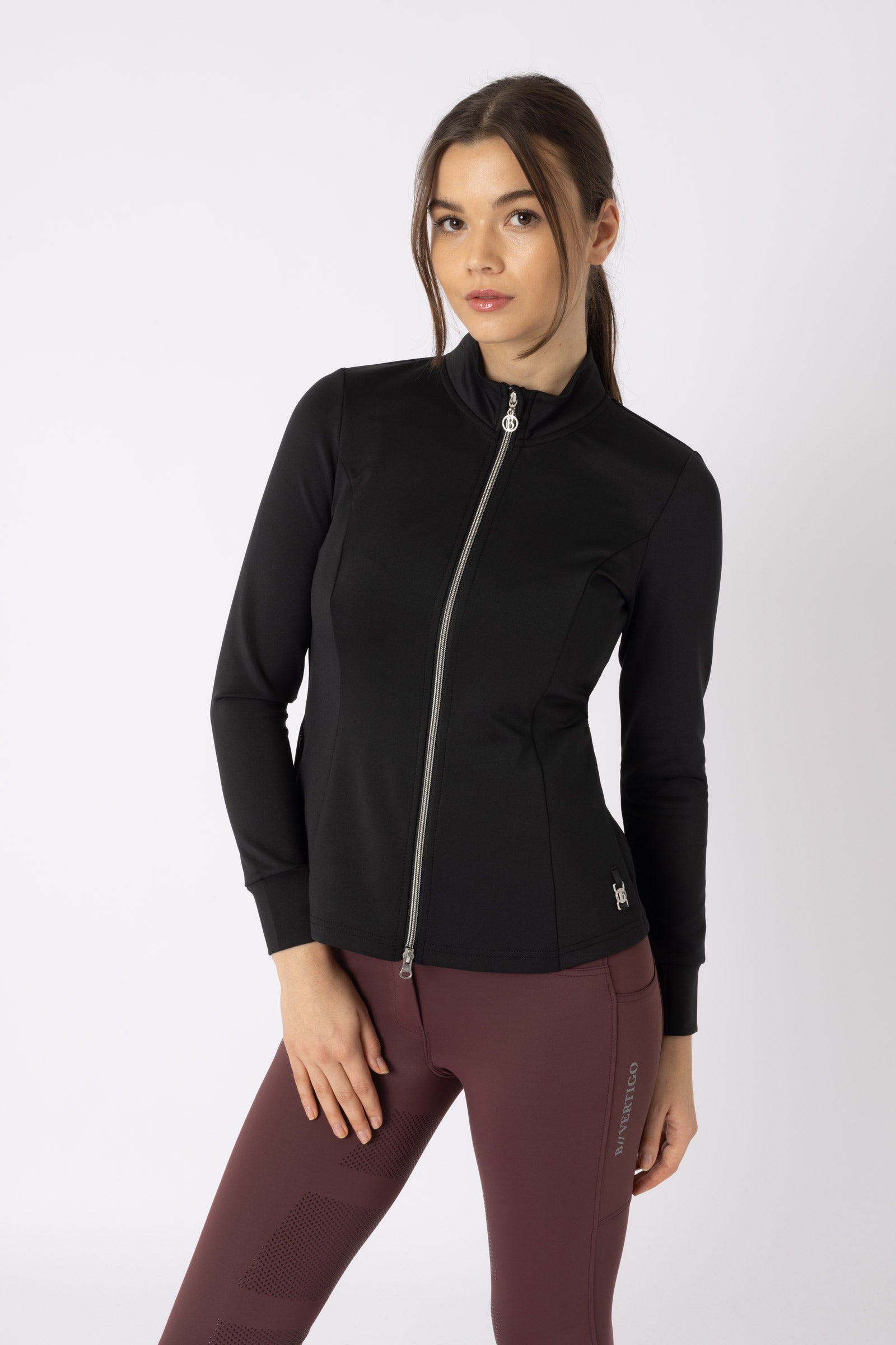 B Vertigo Sarah Veste d'équitation d'entraînement à plis pour femme Vêtements d'équitation femme