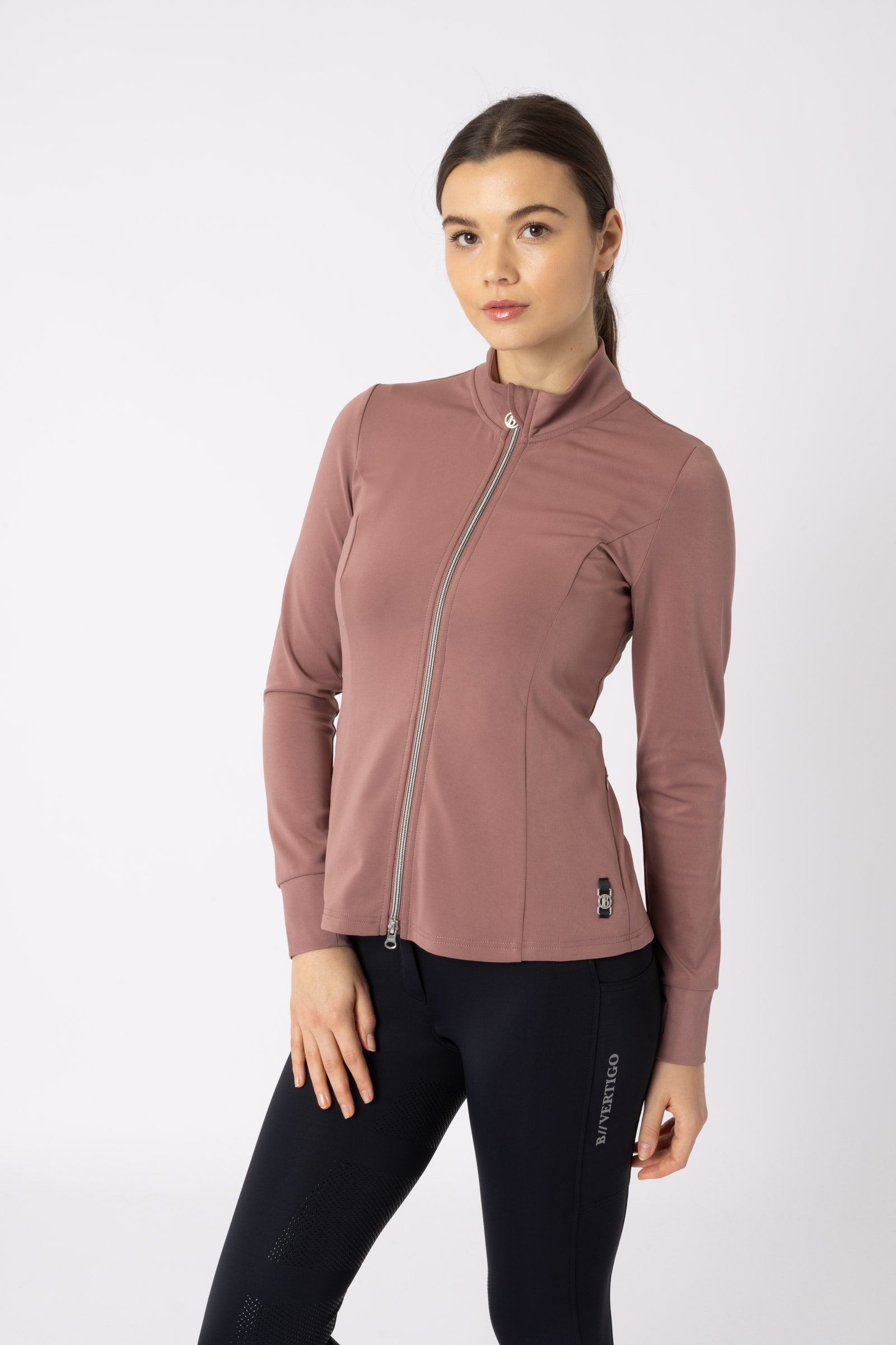 B Vertigo Sarah Veste d'équitation d'entraînement à plis pour femme Vêtements d'équitation femme