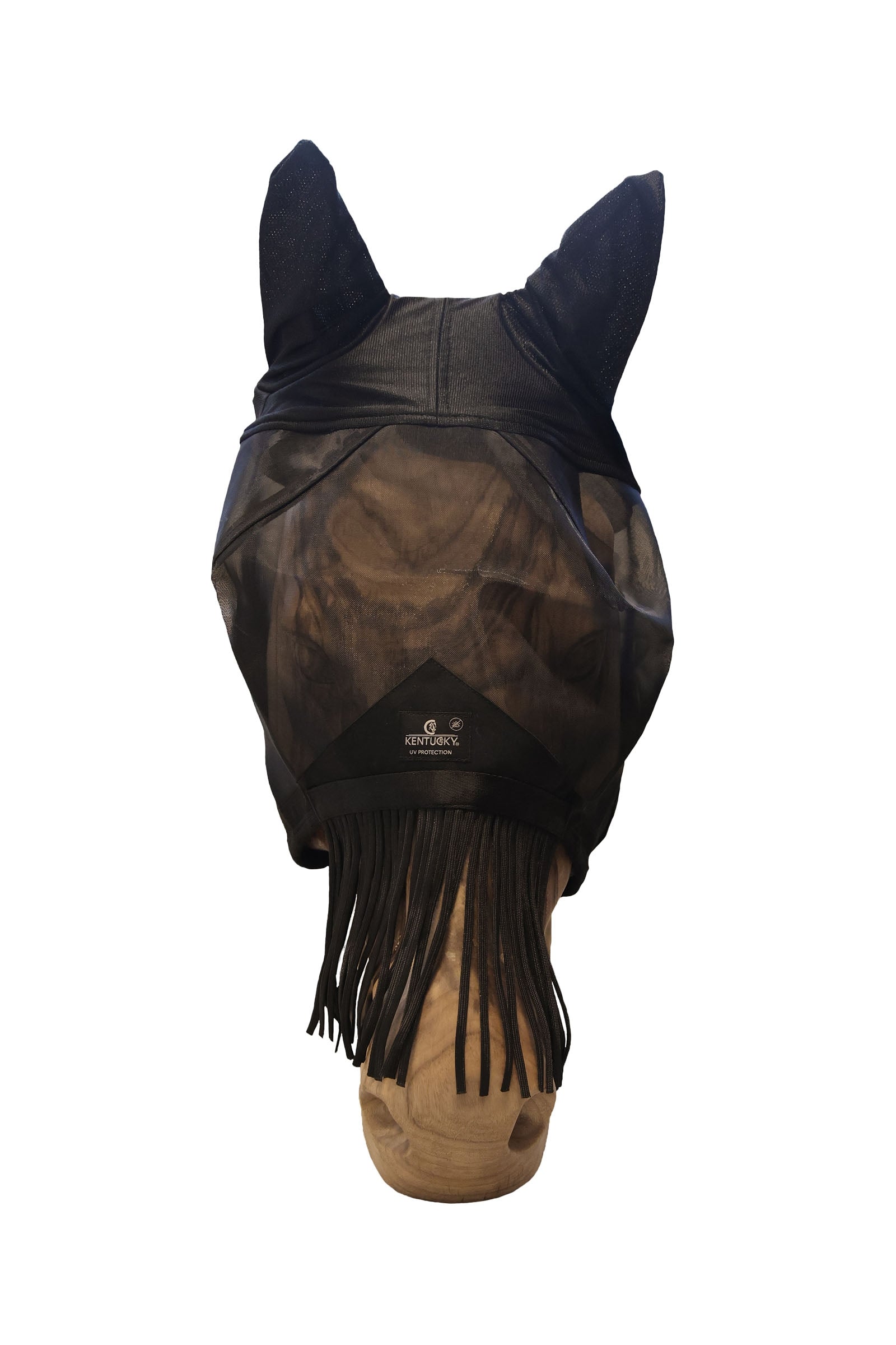 Kentucky Horsewear masque anti-mouches classique avec oreilles et franges nasales Anti-mouches cheval