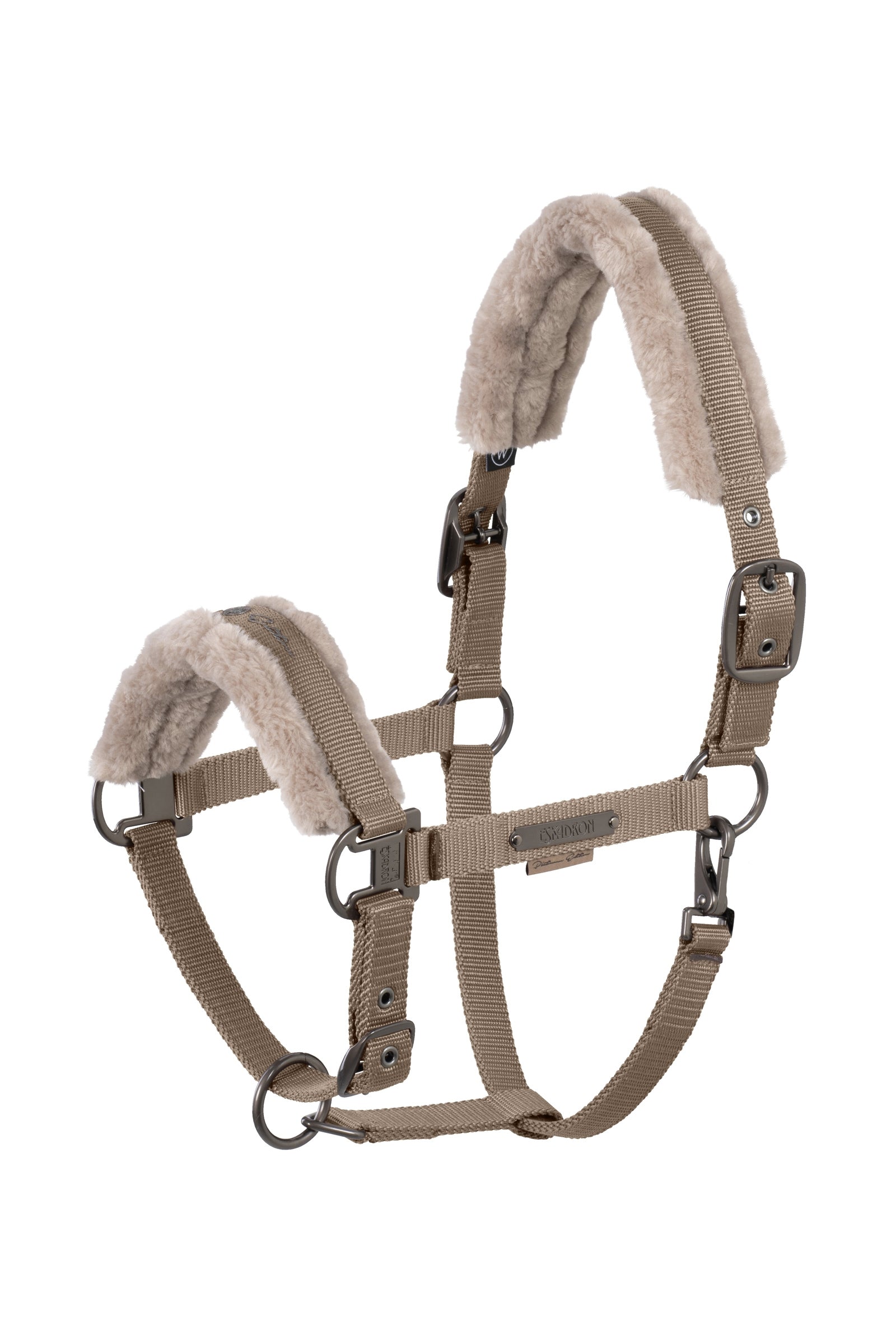 Eskadron Platinum 25 licol à double boucle avec fausse fourrure Licols & longes