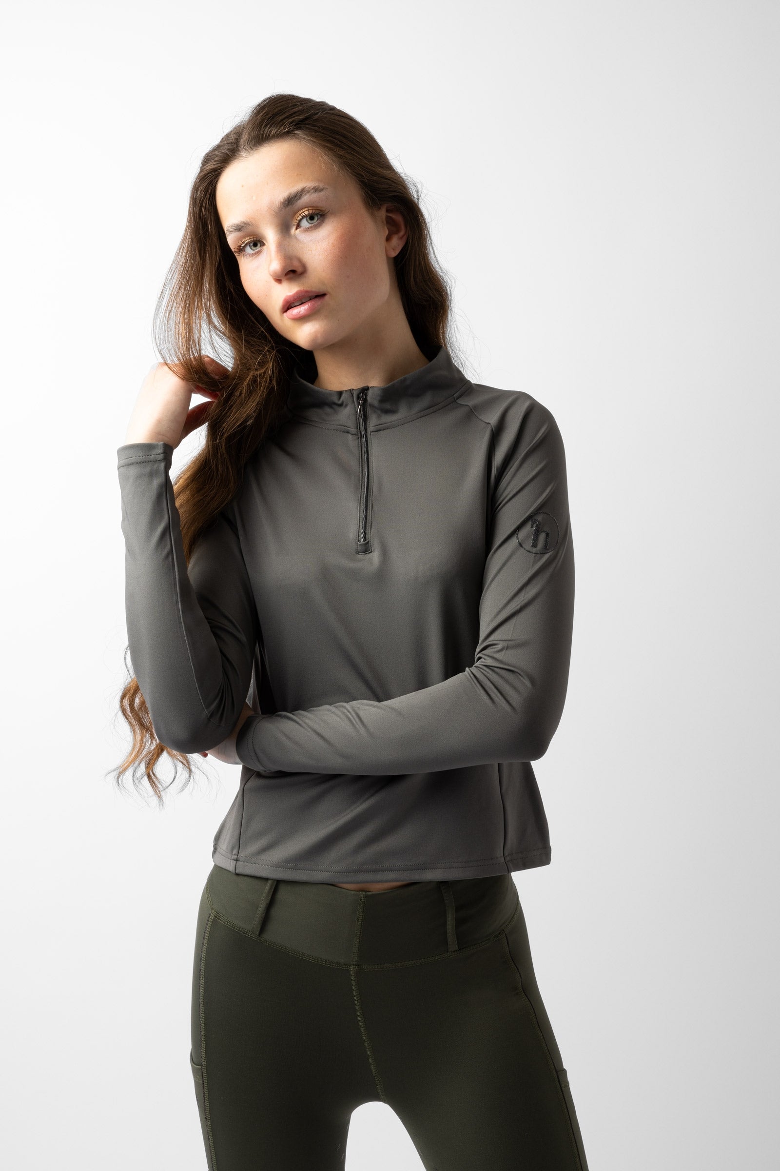 Horze Top fonctionnel à manches longues pour femme Jeune Cavalier ELISA Young Rider Apparel