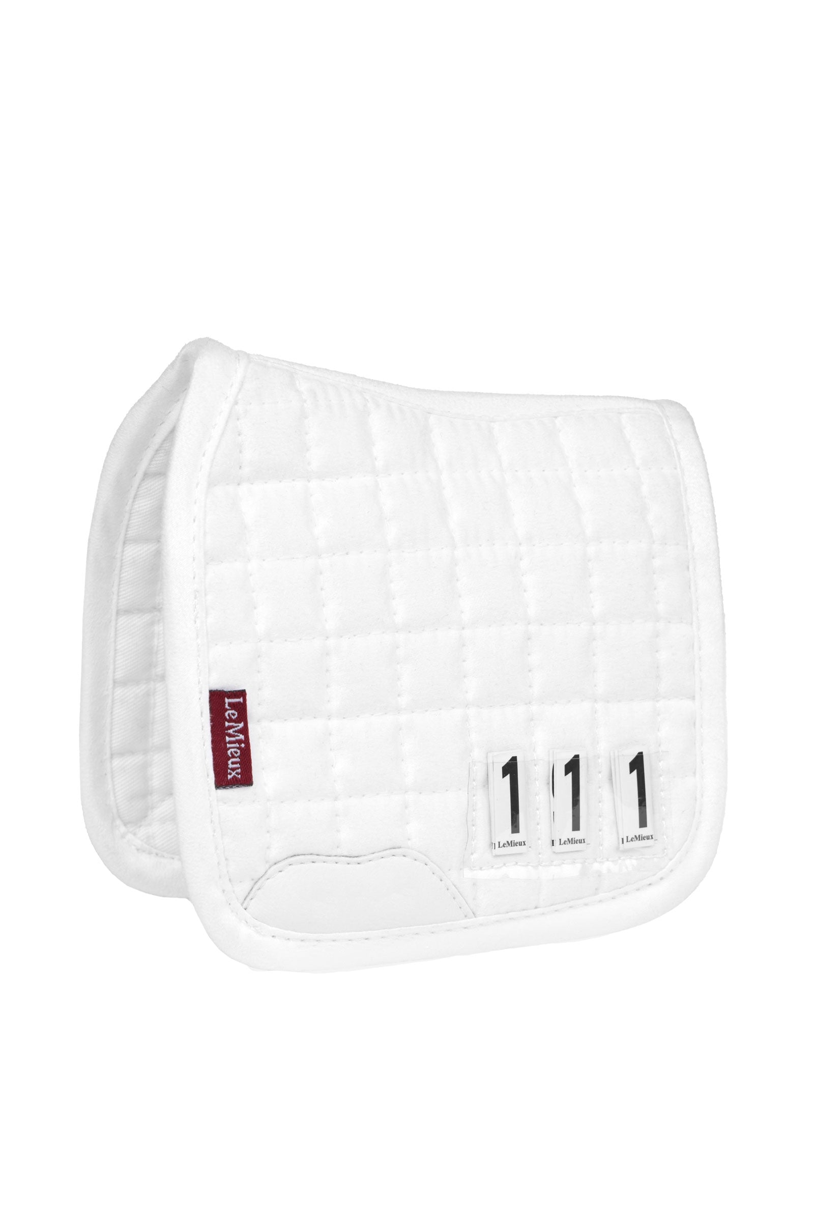 Tapis De Selle De Dressage Blanc Uni - Coton, Fabriqué Au Royaume-Uni, Neuf