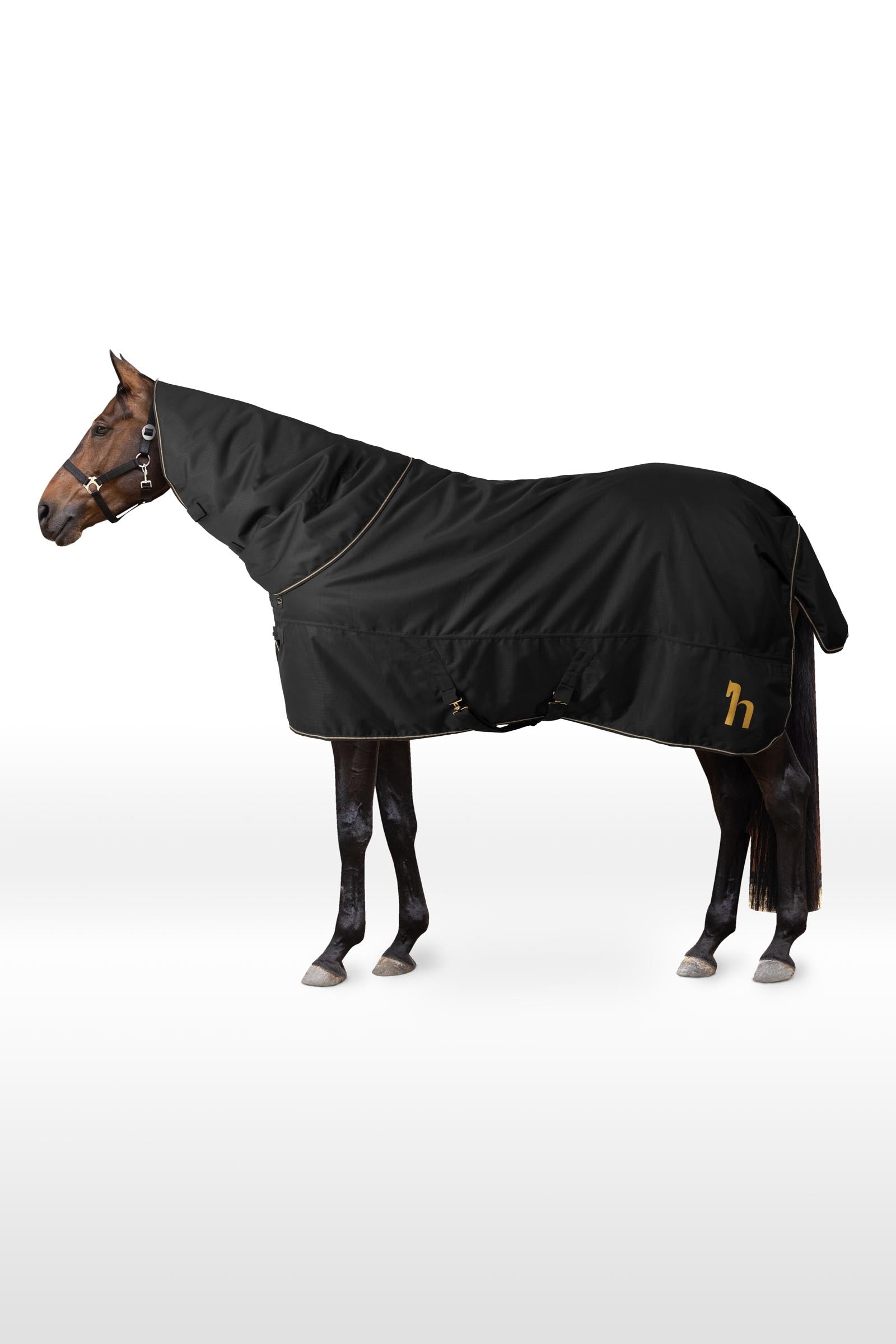 Horze 1200D couverture d'extérieur avec col amovible, 200 g Couvertures cheval