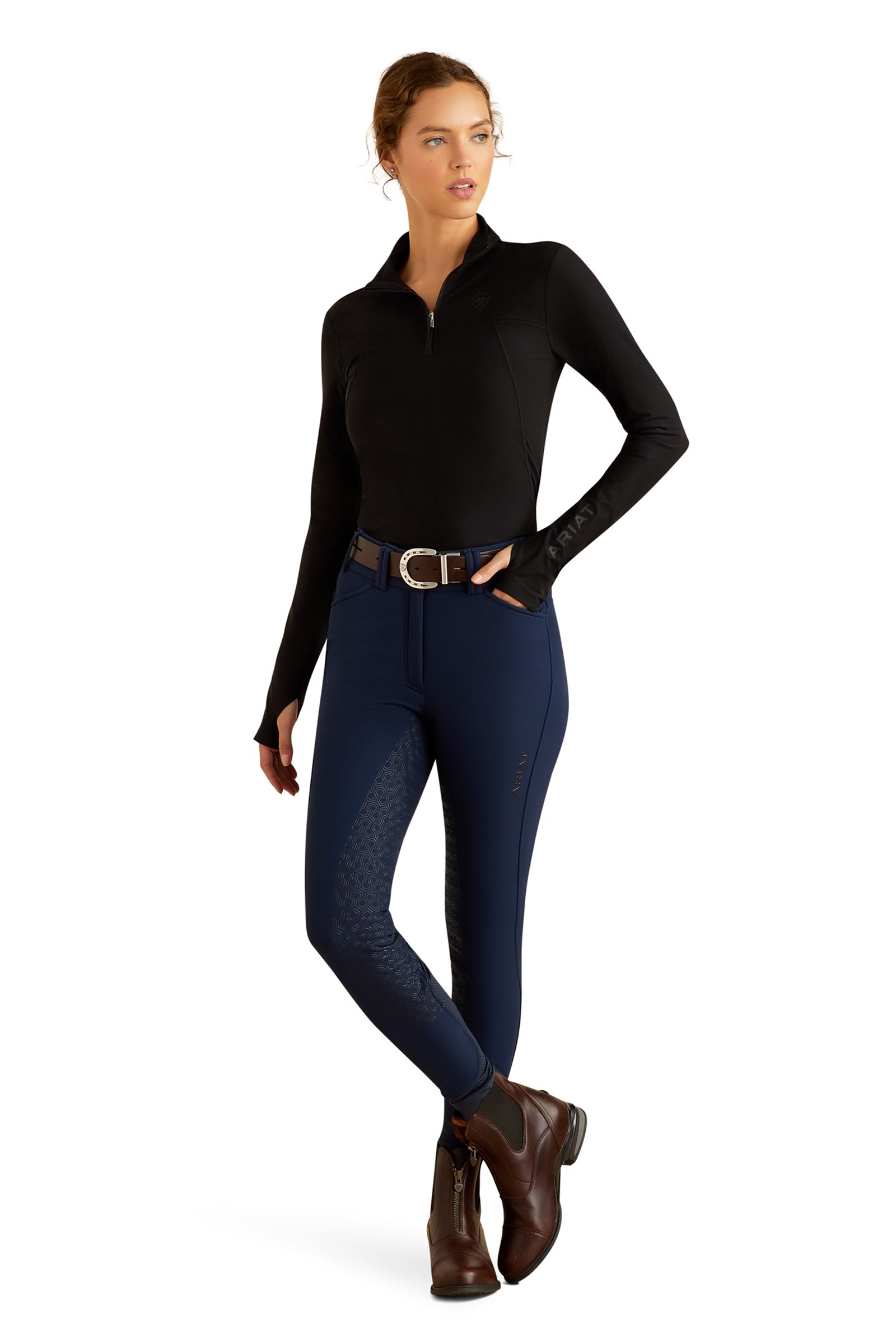 Ariat Lowell 3.0 Women´s 1/4 Zip Baselayer Shirt Vêtements d'équitation femme