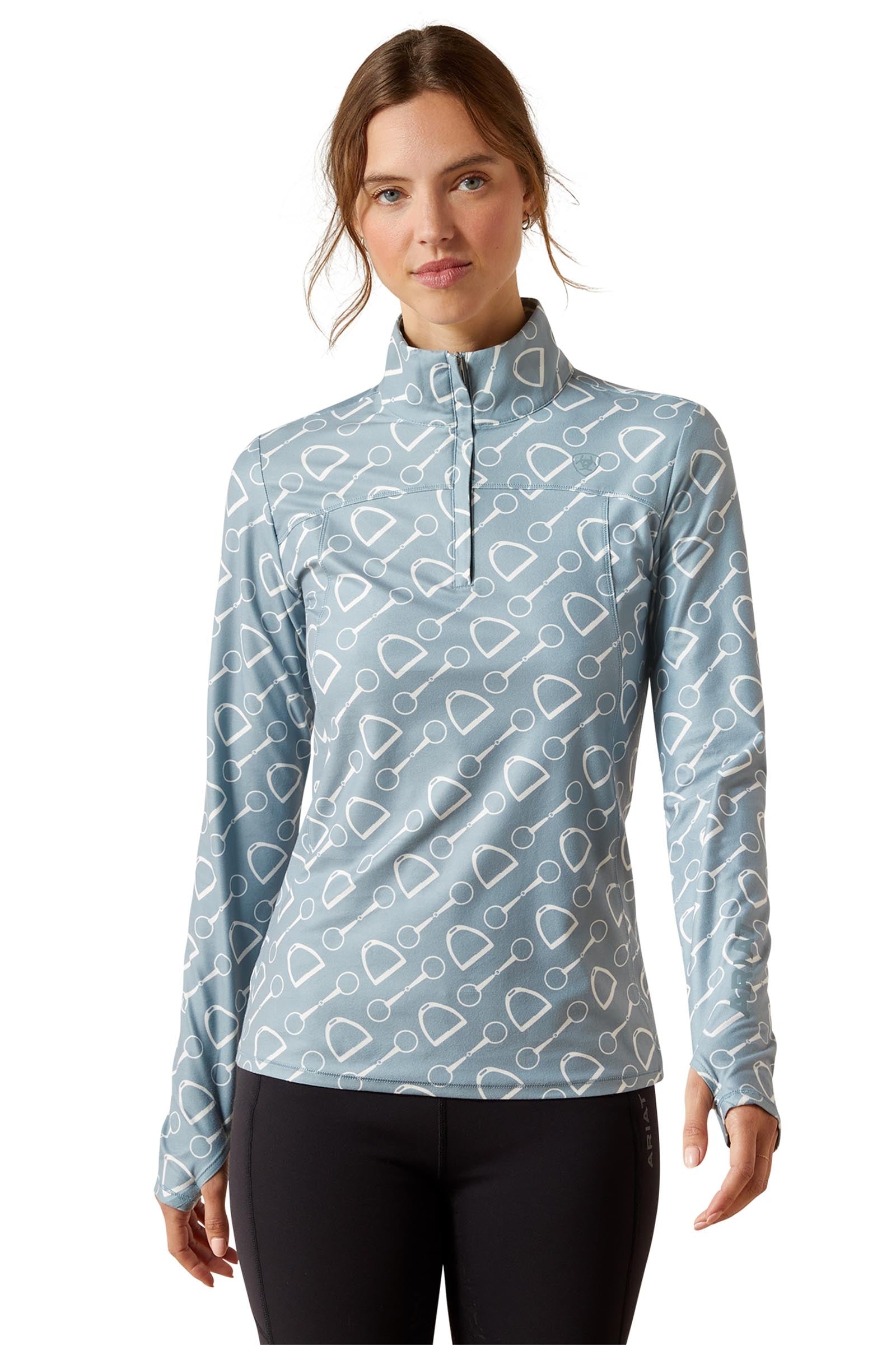 Ariat Lowell 3.0 Women´s 1/4 Zip Baselayer Shirt Vêtements d'équitation femme