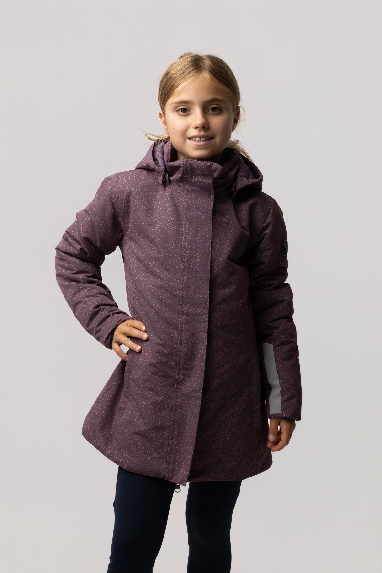 Horze Jessie JR Veste d'hiver pour enfants Vêtements d'équitation enfant