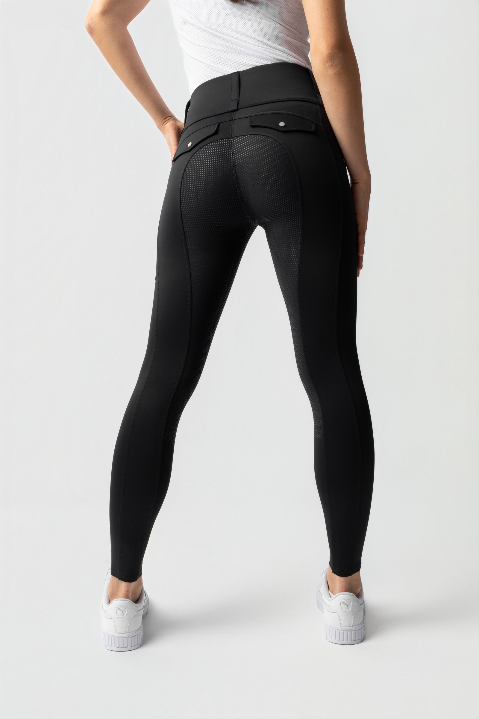 Horze Anya legging d'équitation femme à fond intégral en silicone UPF 50+ Womens Breeches