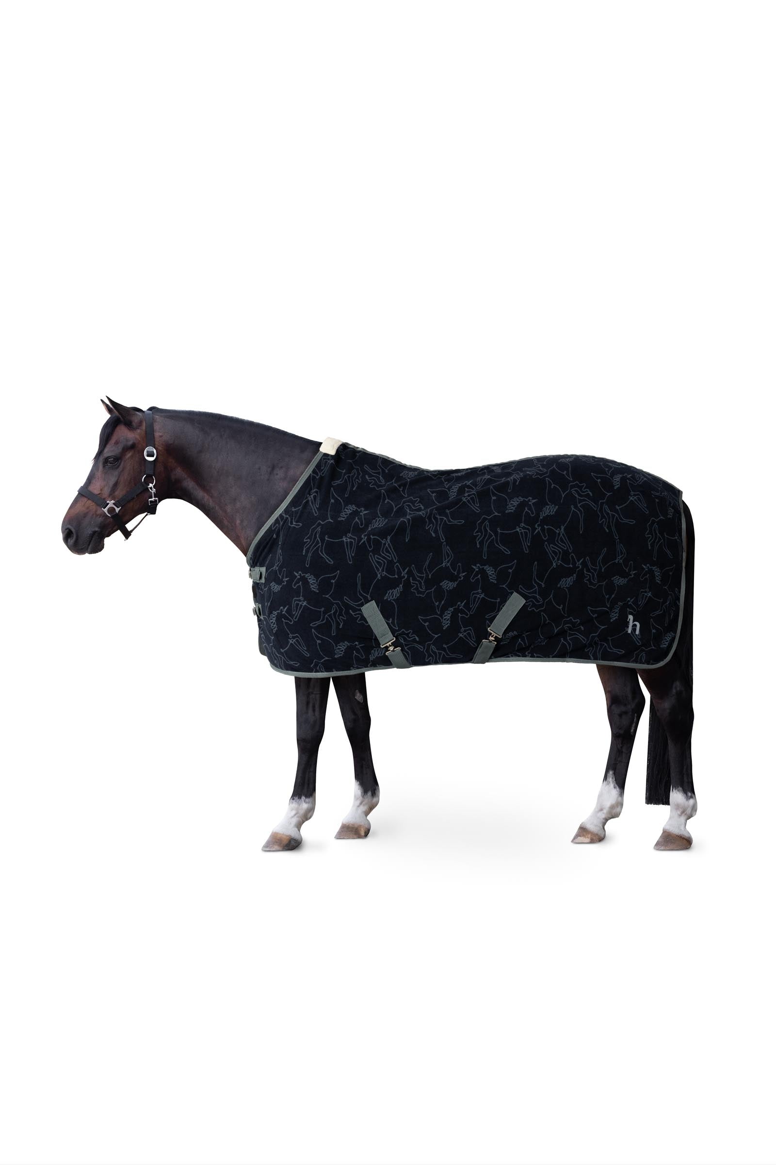 Horze Pegasus Couverture séchante polaire pour poney Couvertures cheval