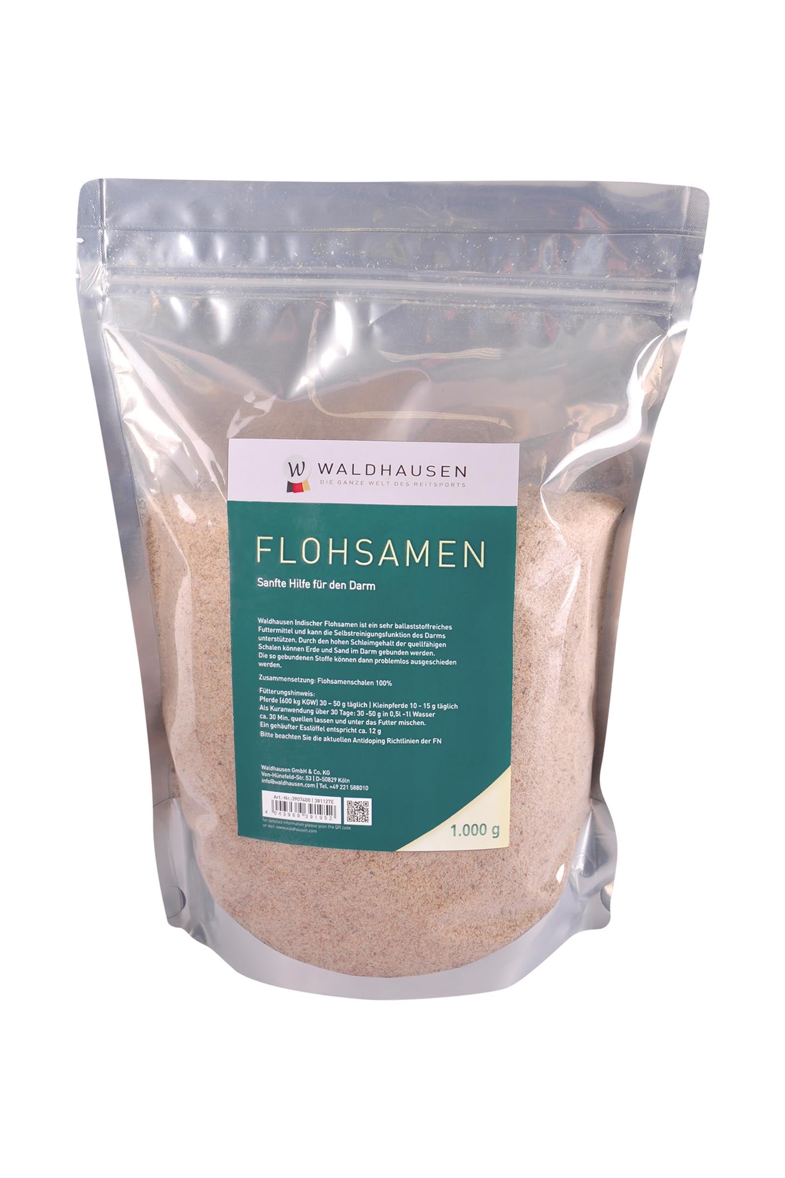 Waldhausen Graines de Psyllium - Aide douce pour le système digestif, 1kg Horse Feed & Nutrition