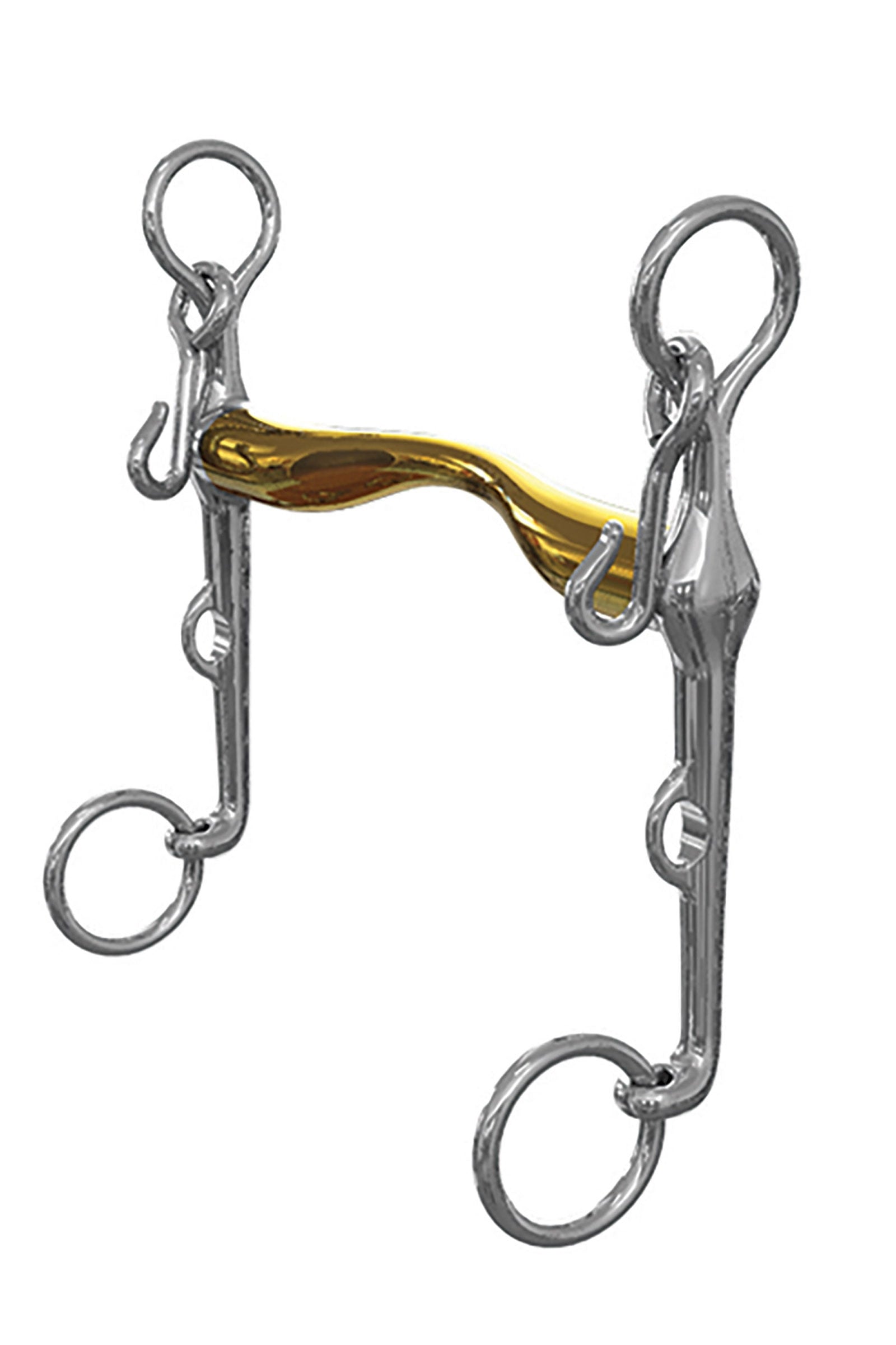 Neue Schule Bits Mors de bride NS bits Aachen, L'Hotte à léger passage de langue, épaisseur 16 mm, branche inférieure 7 cm Mors