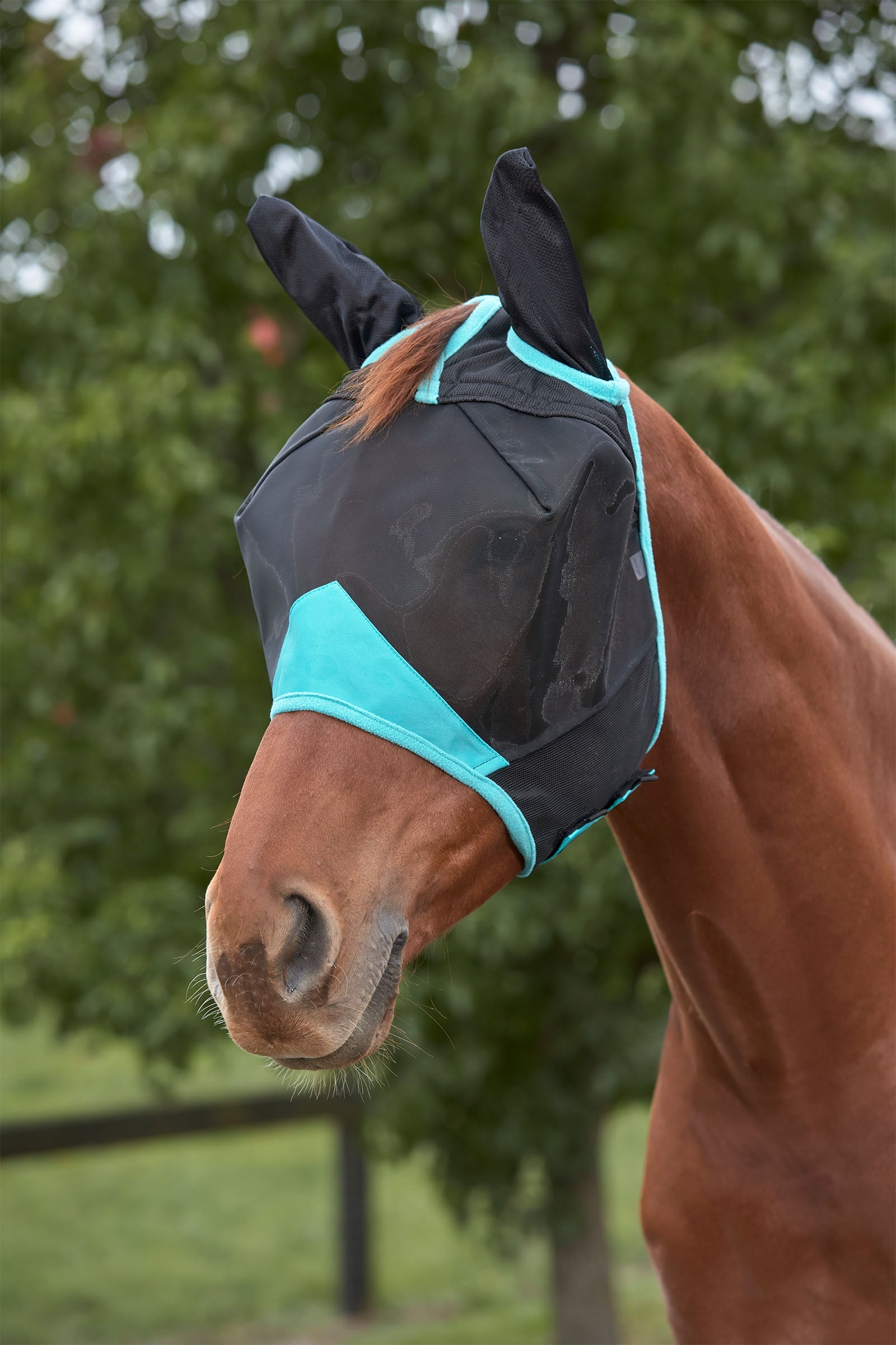 Weatherbeeta Comfitec Deluxe masque en maille fine avec oreilles Anti-mouches cheval