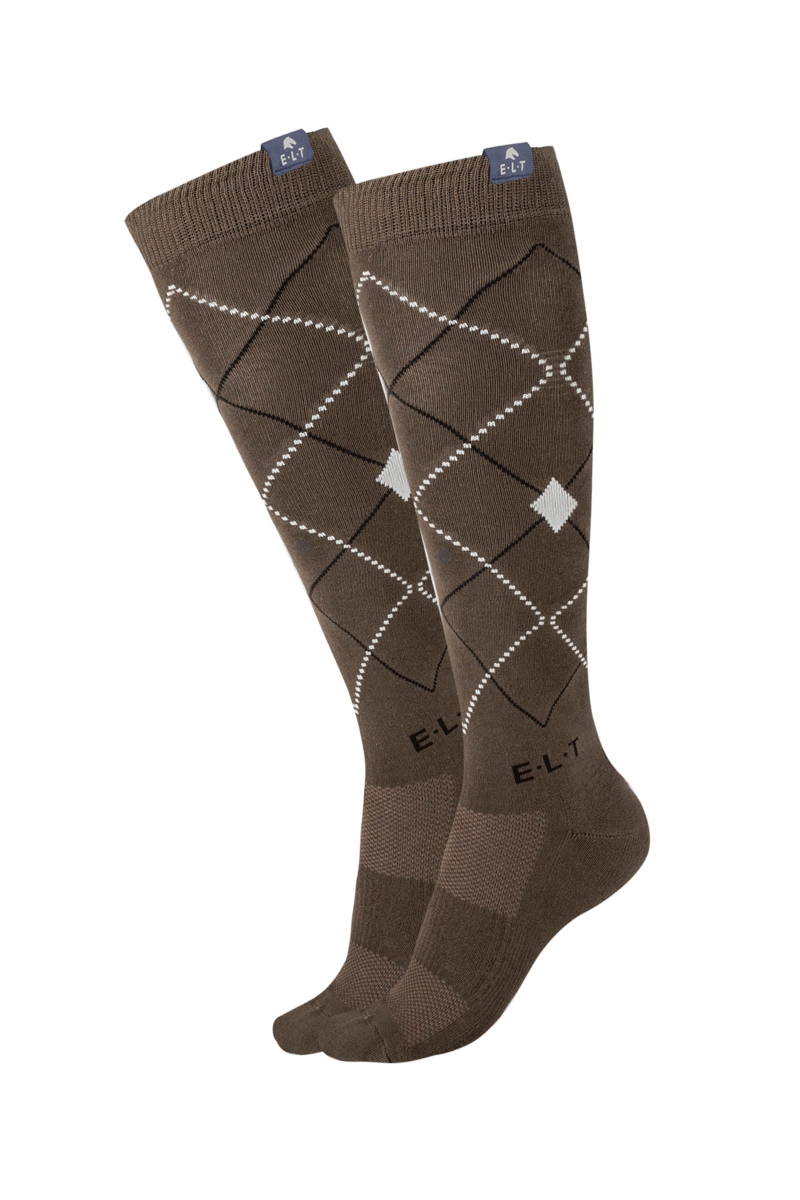 ELT Argyle Breathable Riding Socks Chaussettes