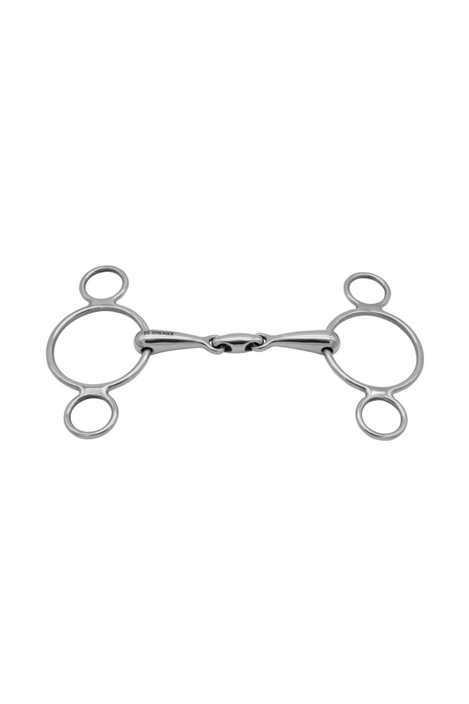 Sprenger mors 3 anneaux Vienna, double brisure, acier inoxydable, 16 mm Mors