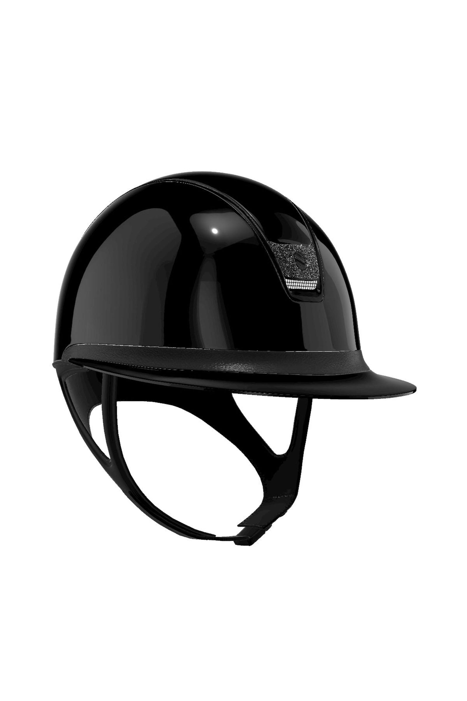 Samshield Miss Shield Glossy avec blason en cristal noir 2.0 Casques & Gilets de protection
