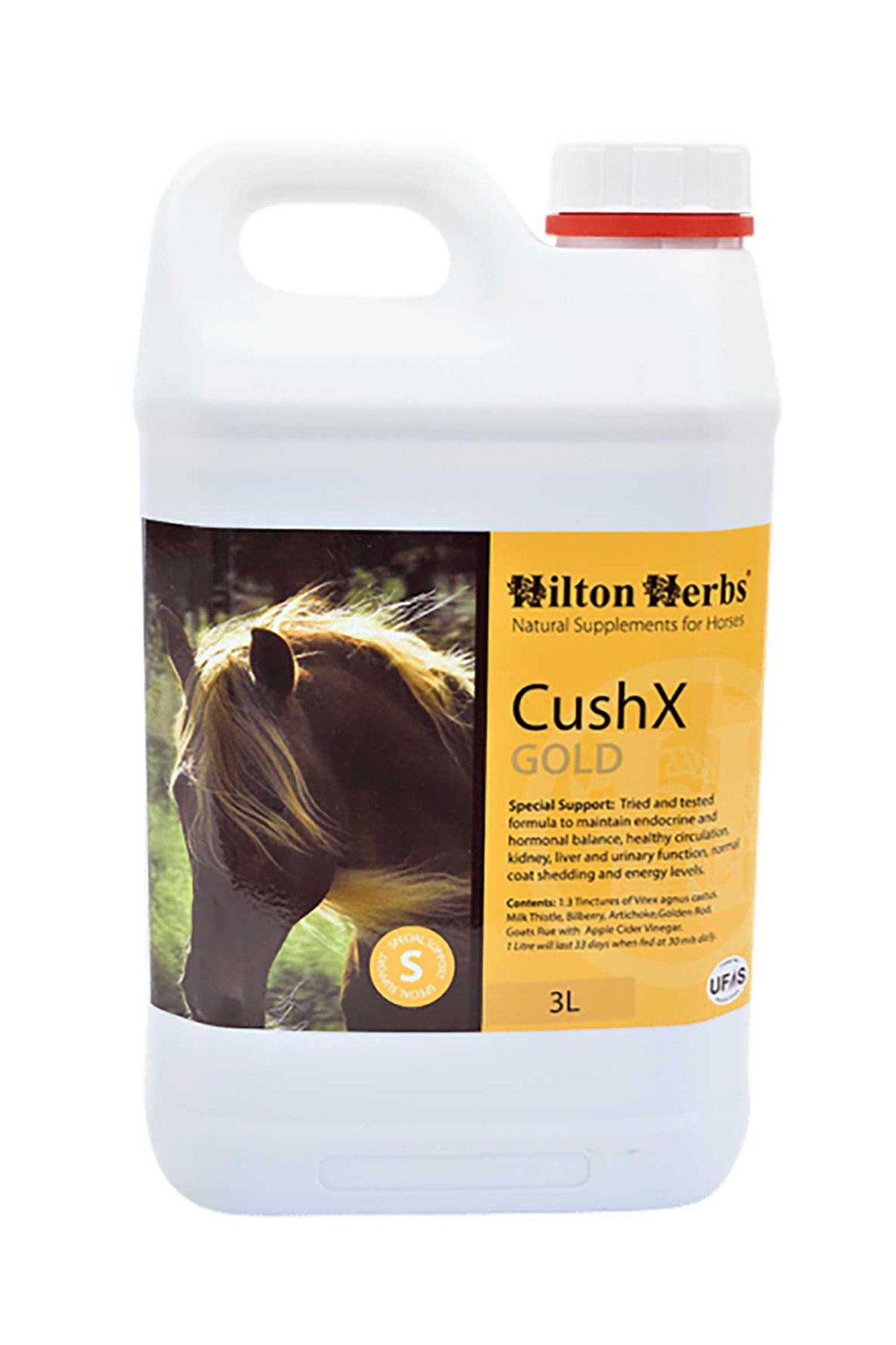 Hilton Herbs Cush X GOLD Supports Endocrine System, 3 L Horse Feed & Nutrition