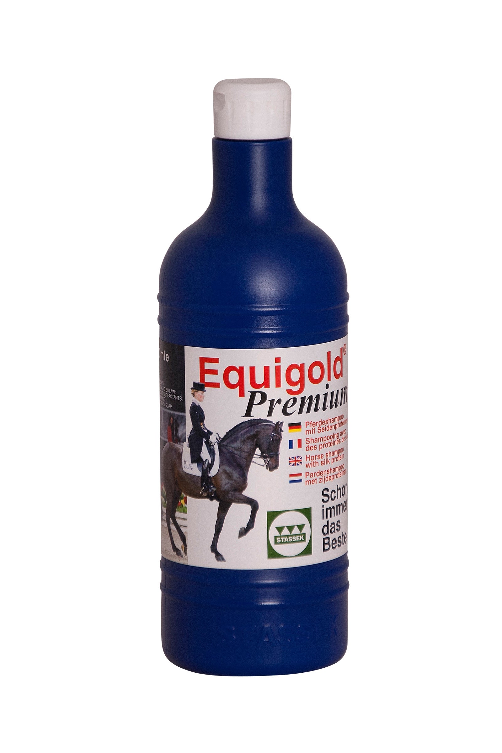 Stassek Shampoing Equigold avec protéines de soie, 750 ml Soins