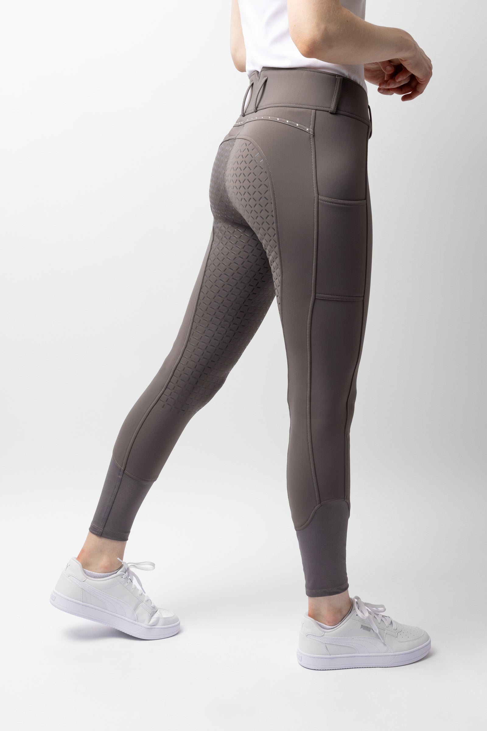 Horze Macy pantalon d'équitation thermique à grip intégral Womens Breeches