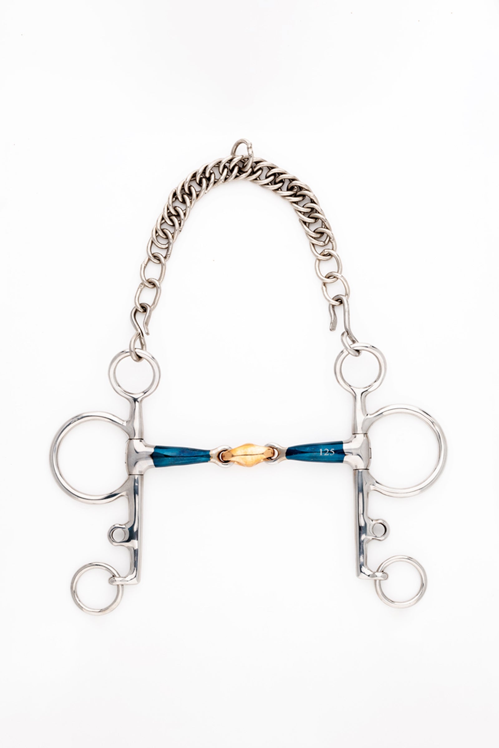 Kavalkade mors pelham ergonomique, double brisure avec système Lock Up, long, 14 mm Mors