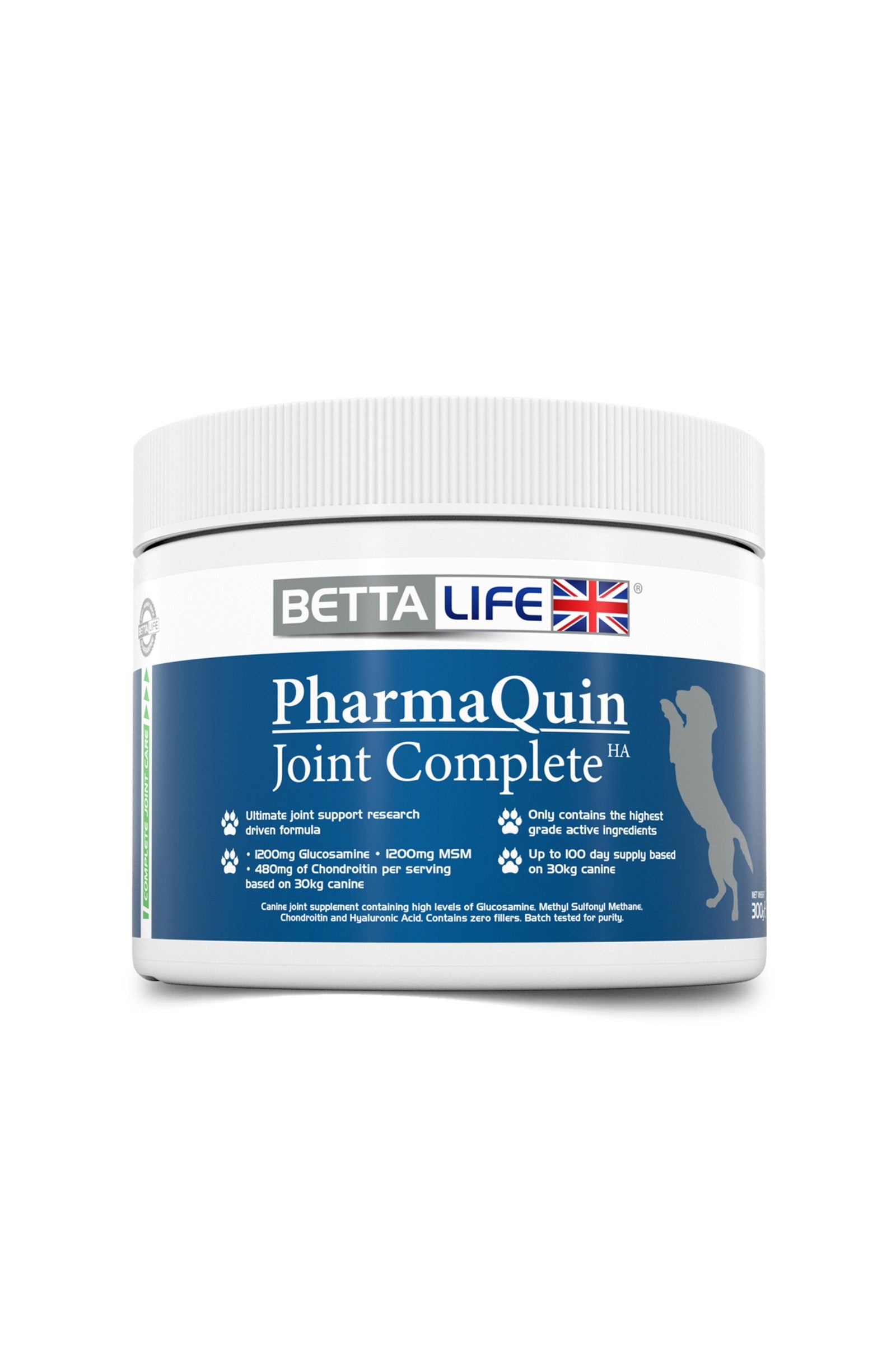 Betta Life Complément spécial articulations pour chiens PharmaQuin Joint Complete Ha Canins, 300 g Chiens